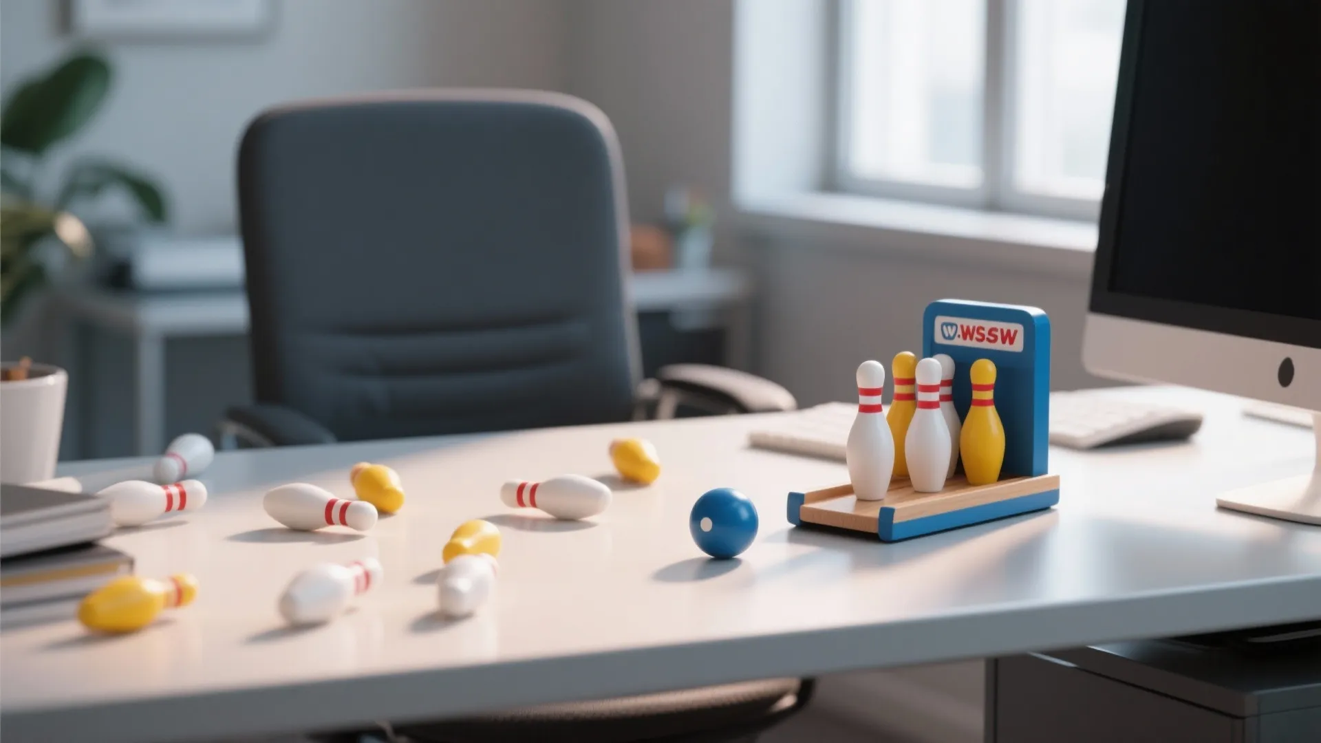 5. Desktop Bowling Set