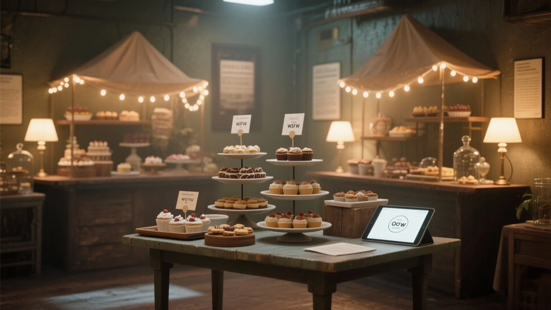 DIY Dessert Bar & Lighting Ambience