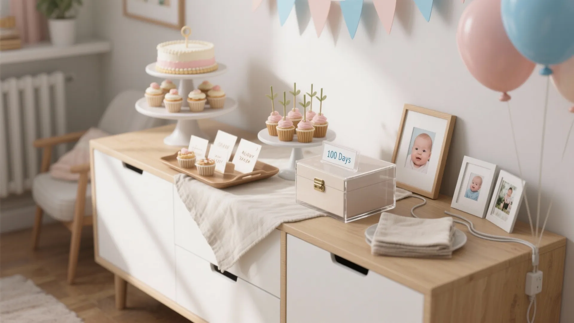 Compact Dessert & Blessing Station: One Sideboard, Three Functions