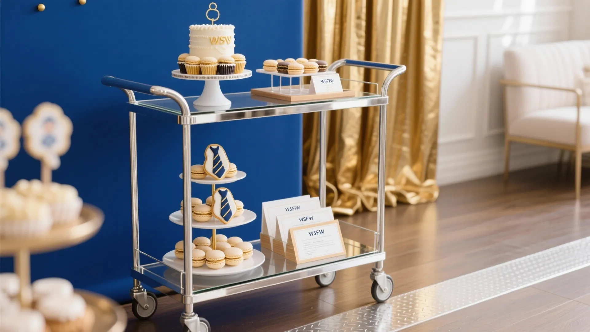 Convertible Dessert Cart and a Compact Buffet Flow