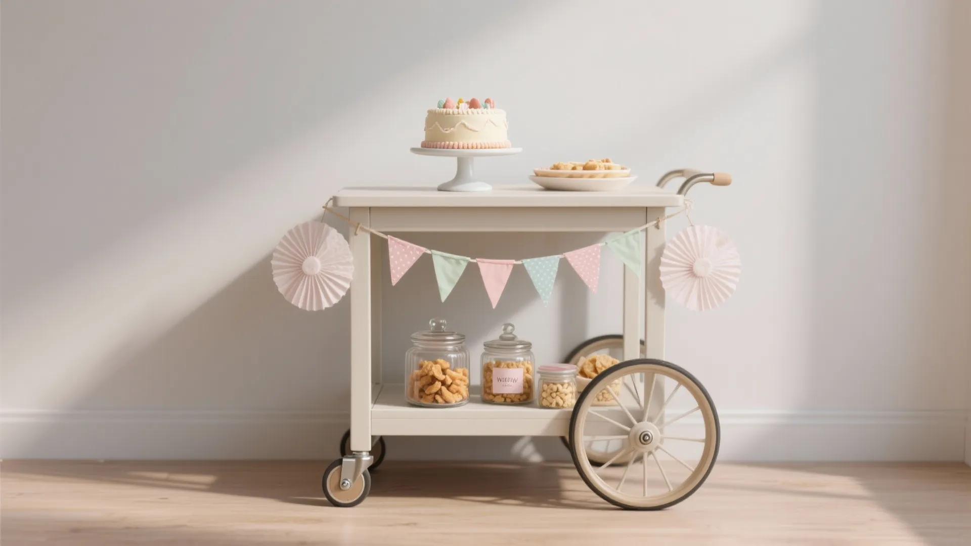 Photo-Ready Dessert Cart + Mini Banner