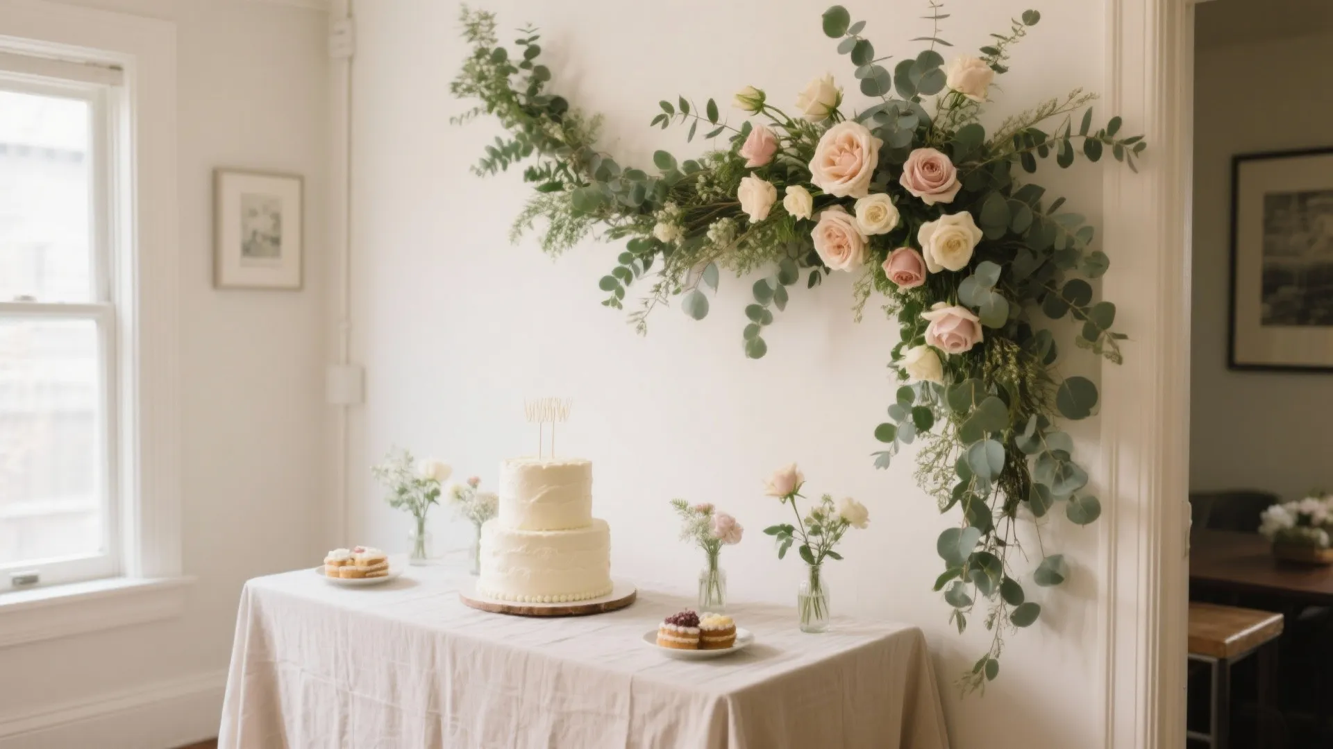 Statement Garland Over the Dessert Table