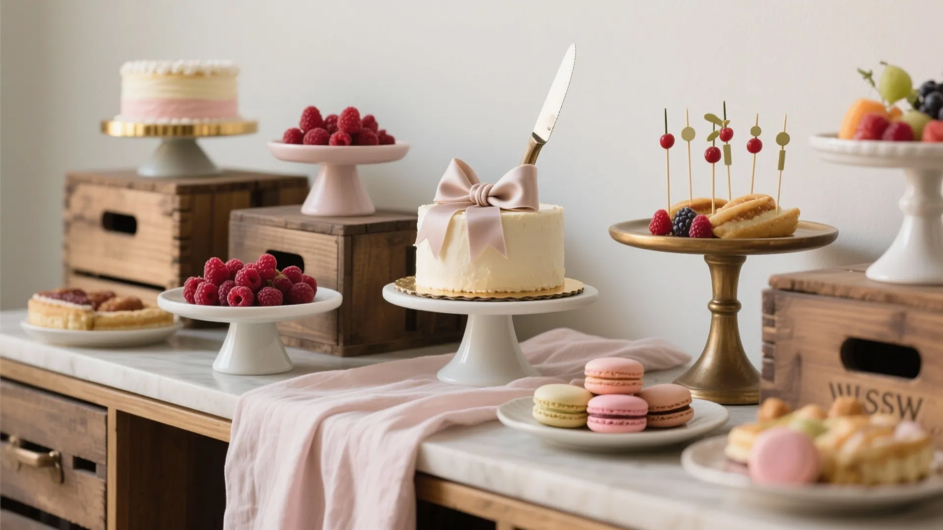 Dessert Display that Doubles as Decor