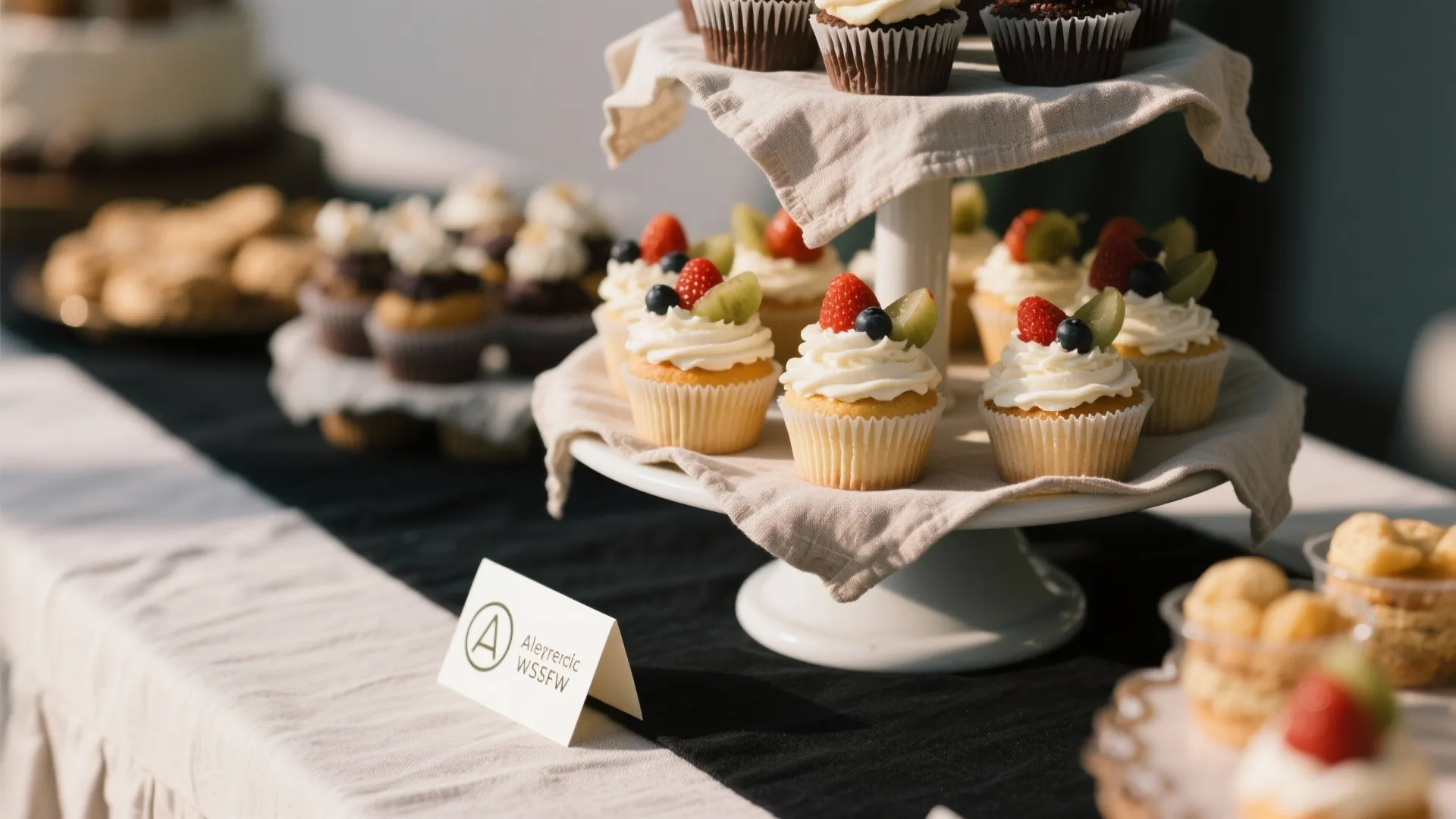 High-Contrast Mini Dessert Bar (Allergen-Smart)