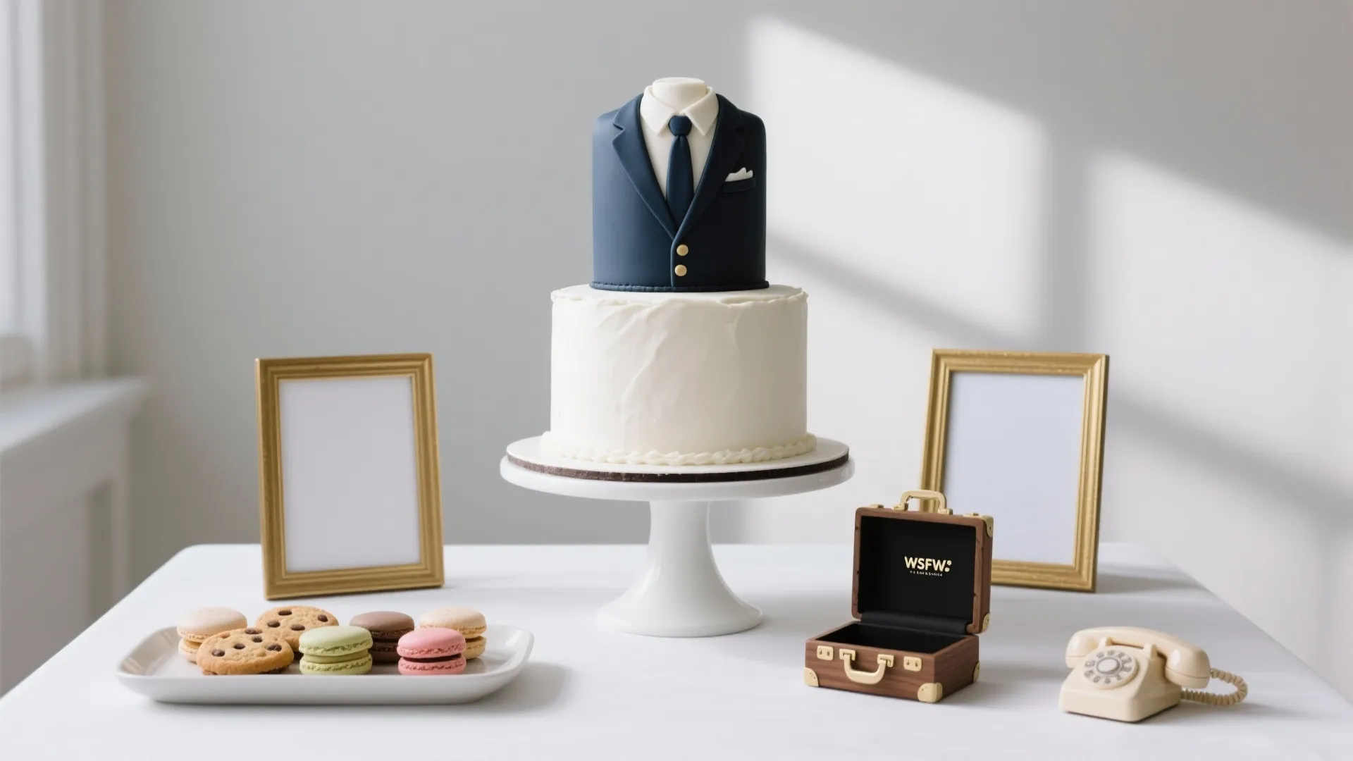 Boardroom-Meets-Playroom Dessert Table