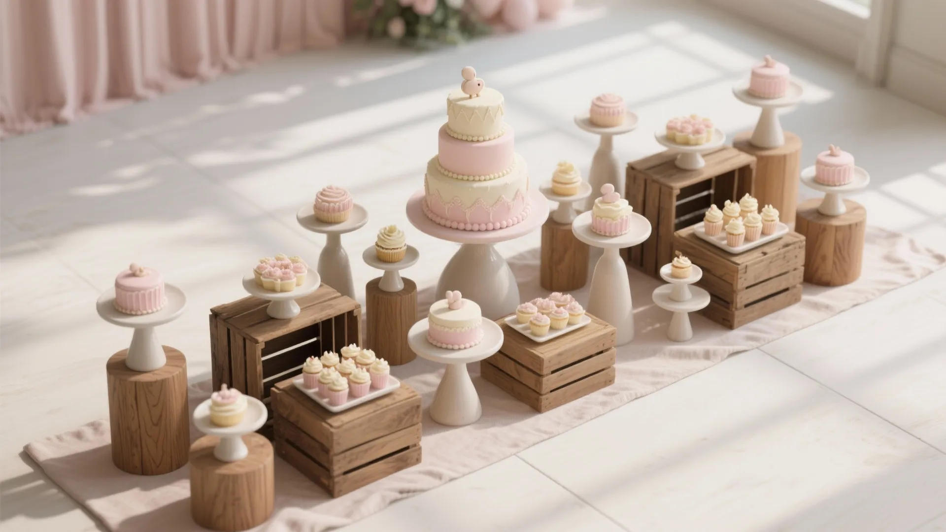 Multi-Tier Dessert Display with Height Play