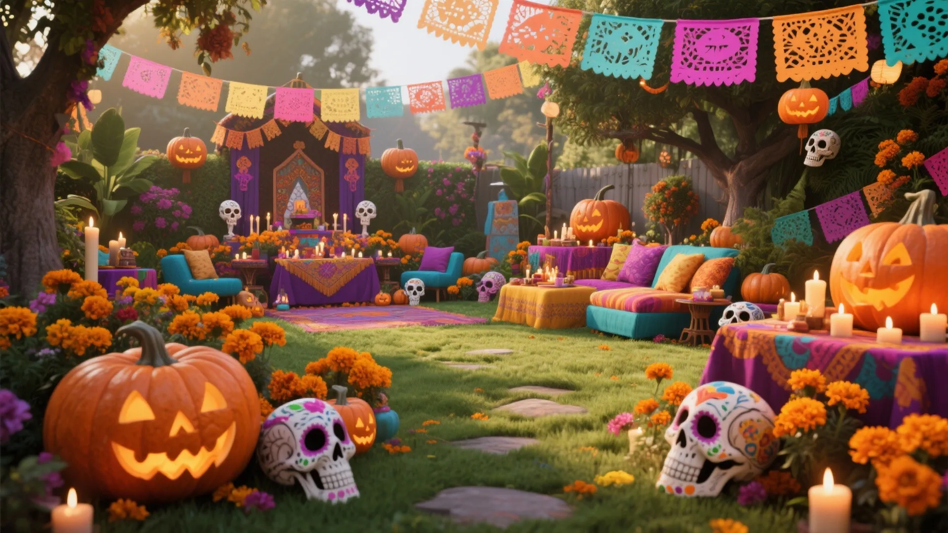 Vibrant Day of the Dead Outdoor Decor Ideas: Transform Your Outdoor Space for Dia de los Muertos