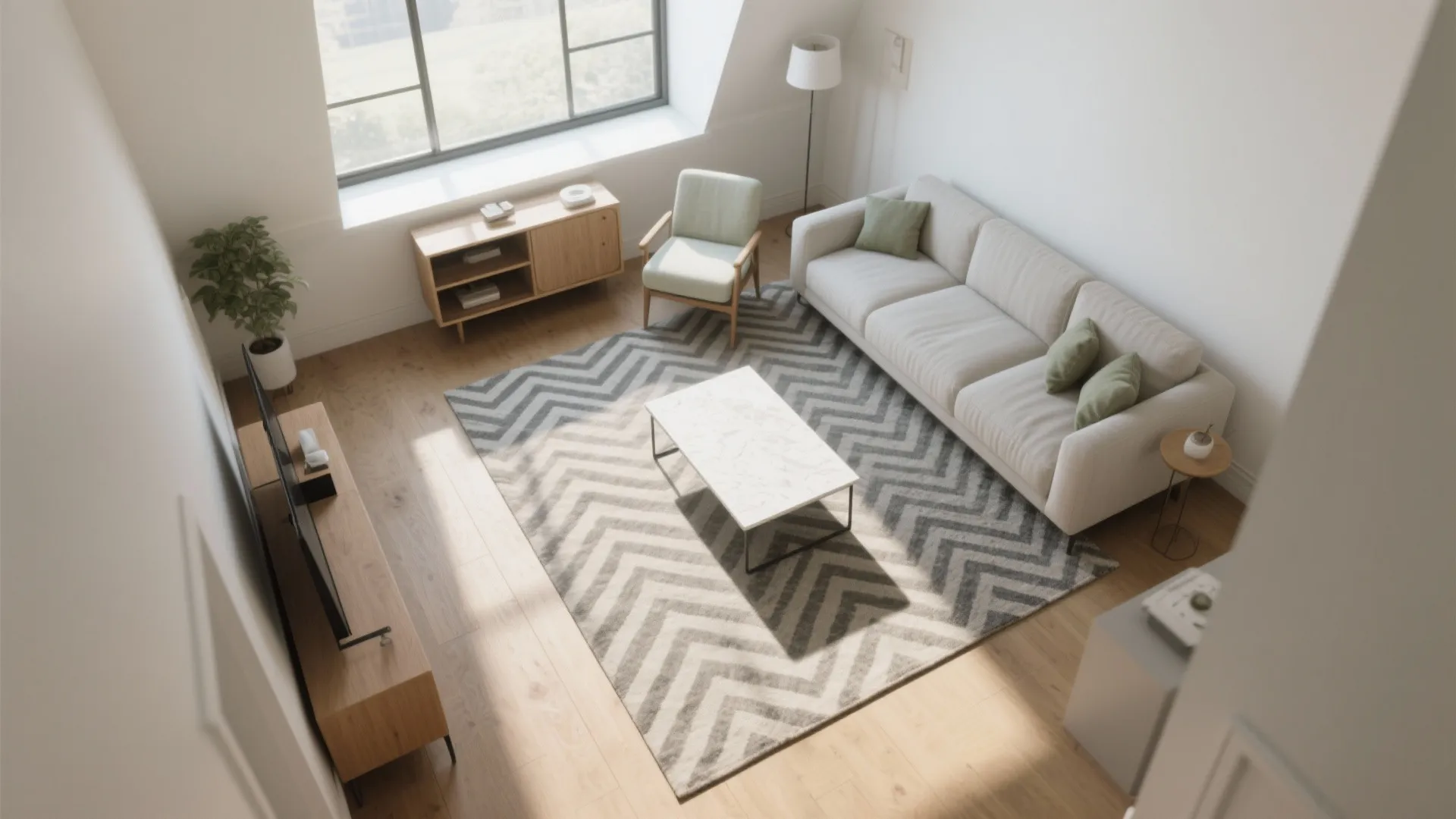 Diagonal or off-center placement: energize the flow