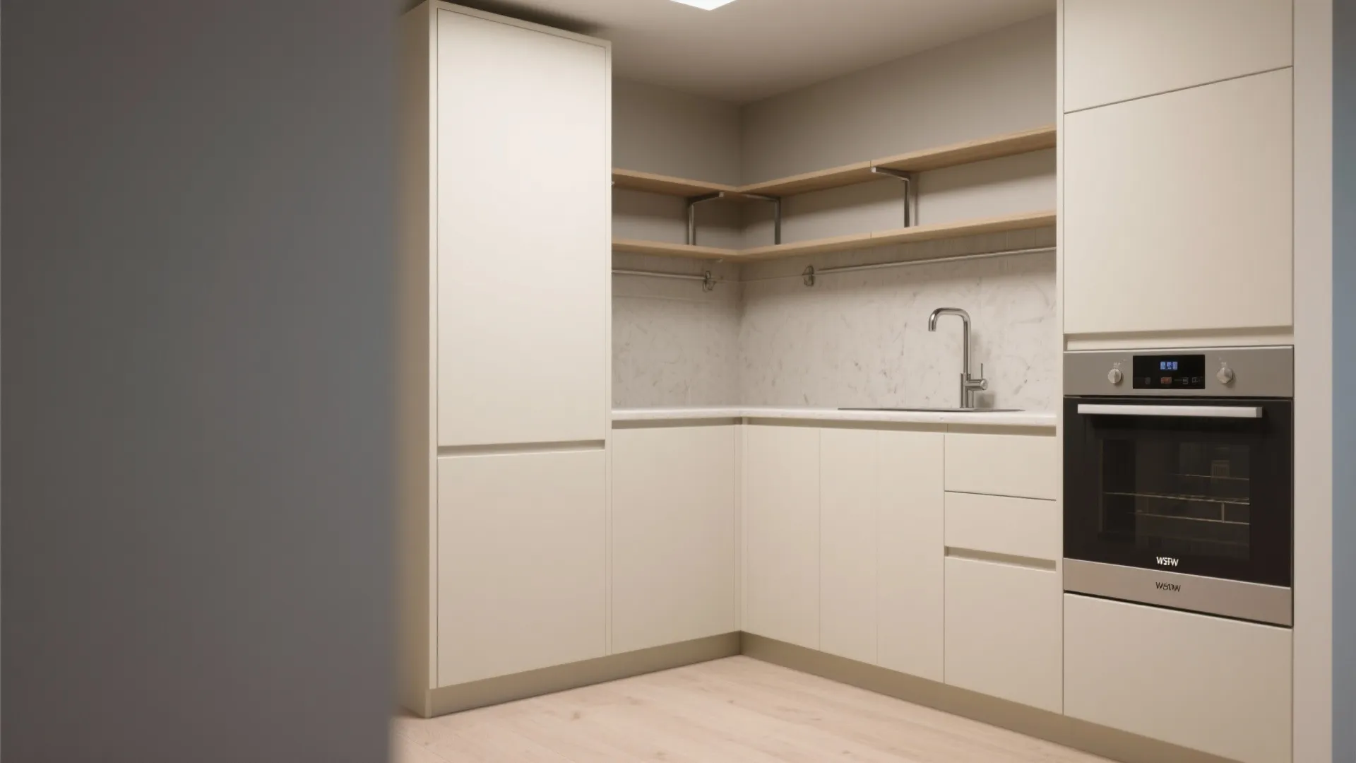 7. Diagonal Cabinets