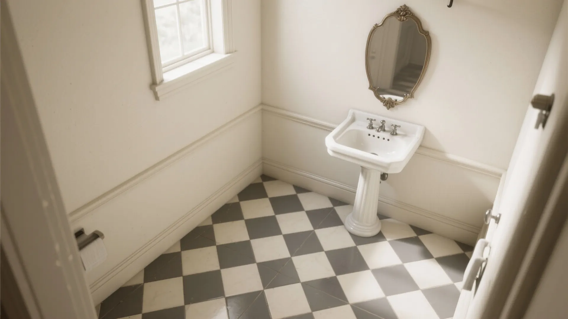 Two-tone checkerboard on the diagonal