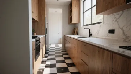 5 Black & White Kitchen Floor Tile Ideas