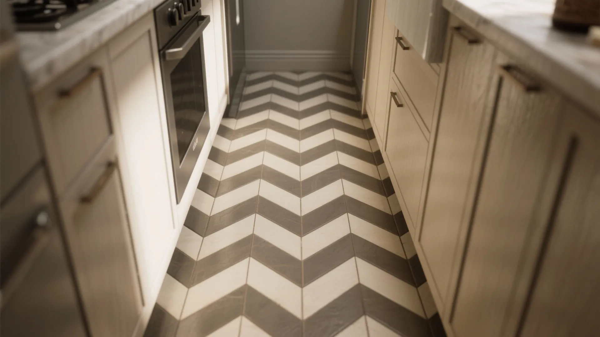 2. Diagonal or chevron layouts to widen sightlines