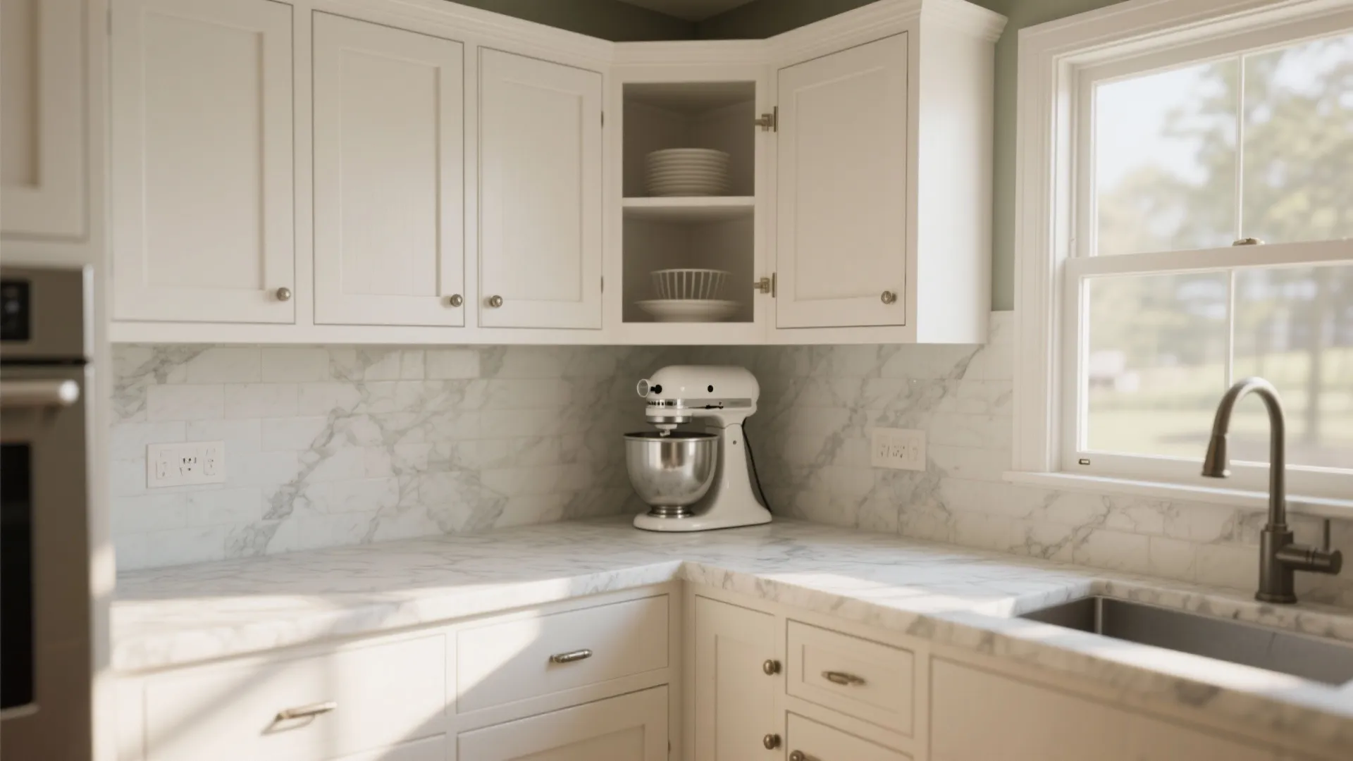 2. Diagonal Corner Cabinets