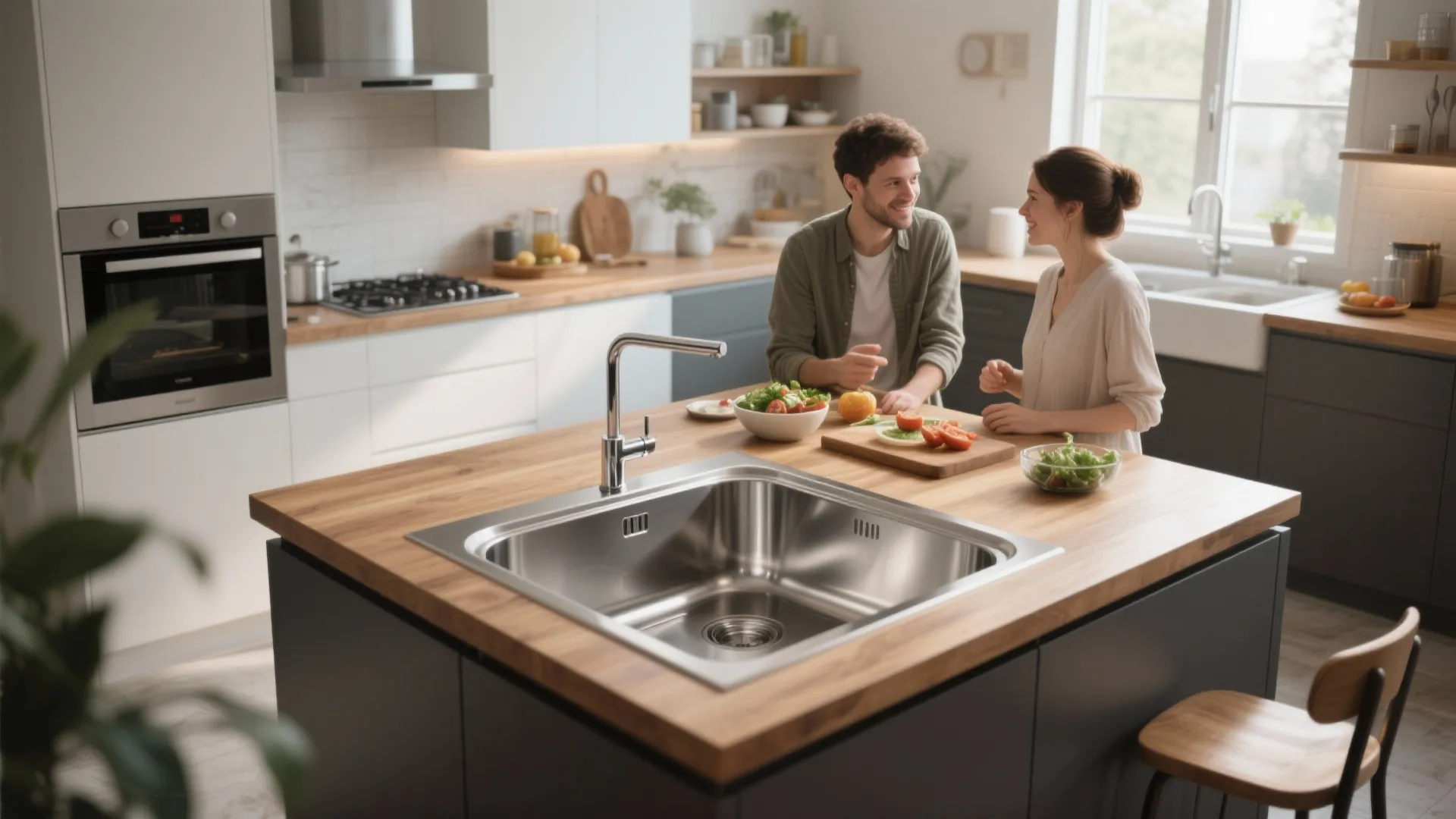 2. Diagonal Corner Sink