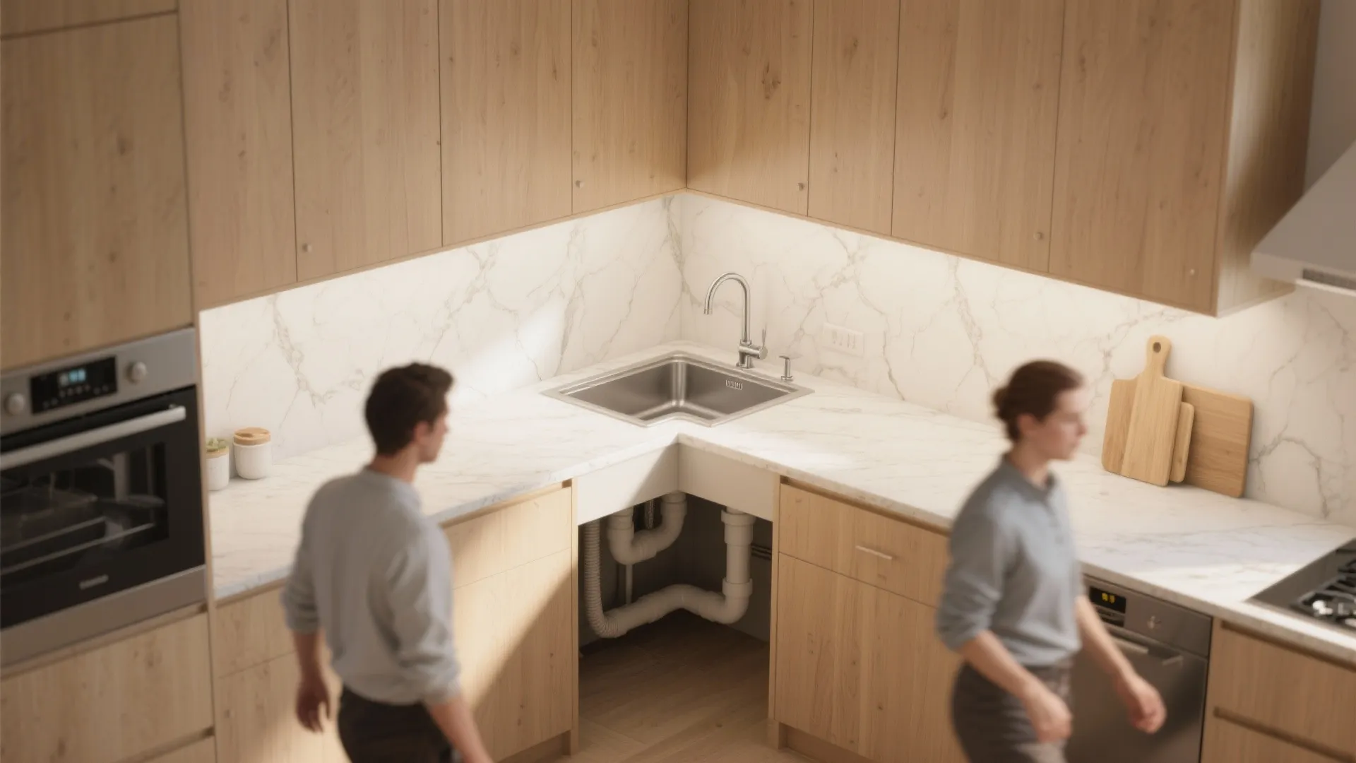 1. Diagonal Corner Sink Cabinet