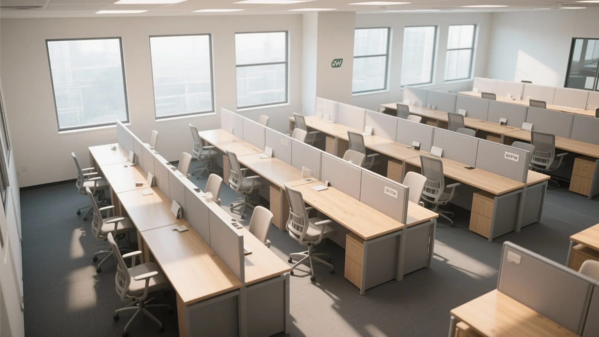 1. Diagonal Desk Alignment