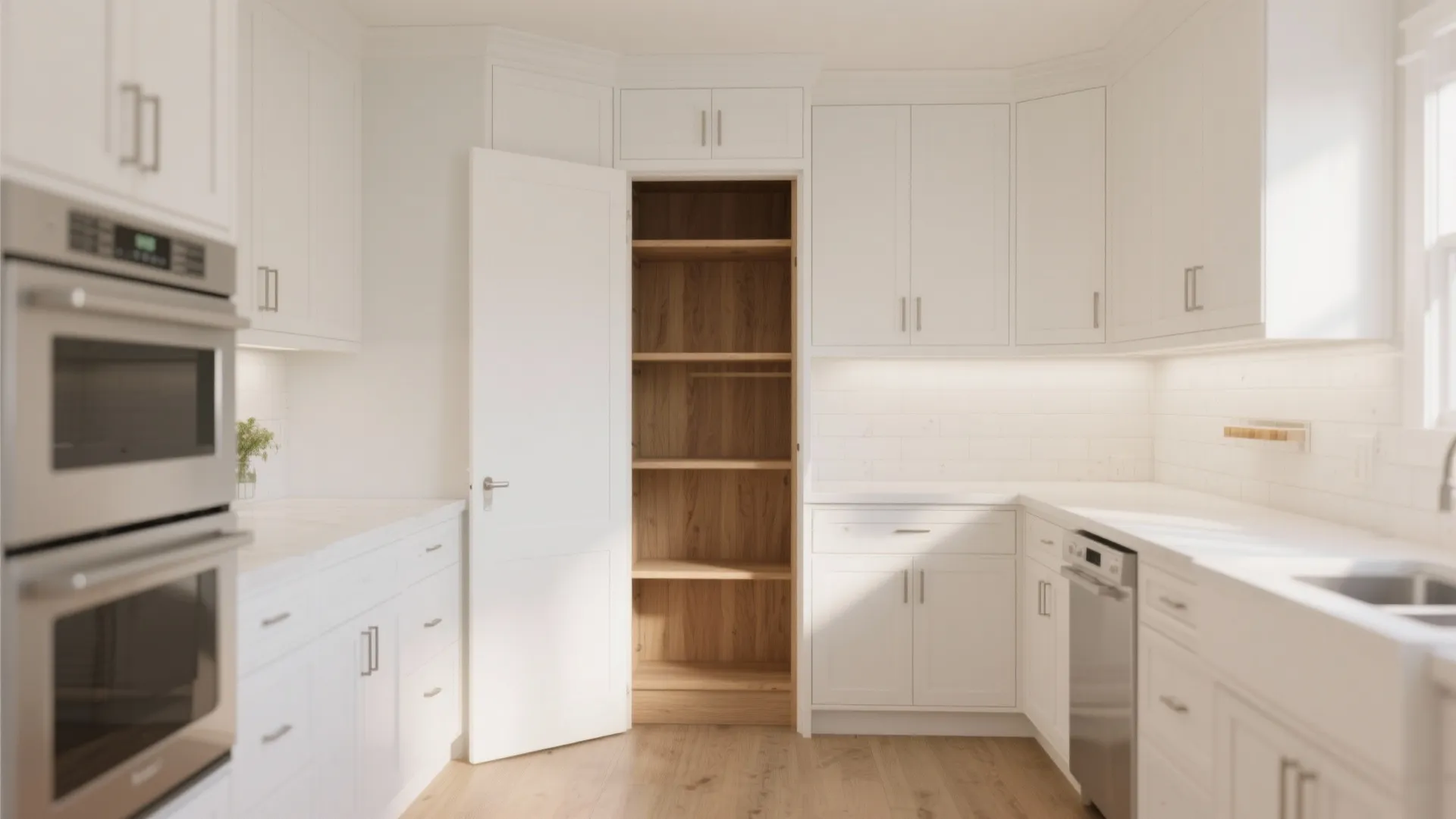 6. Diagonal Entry Corner Pantry