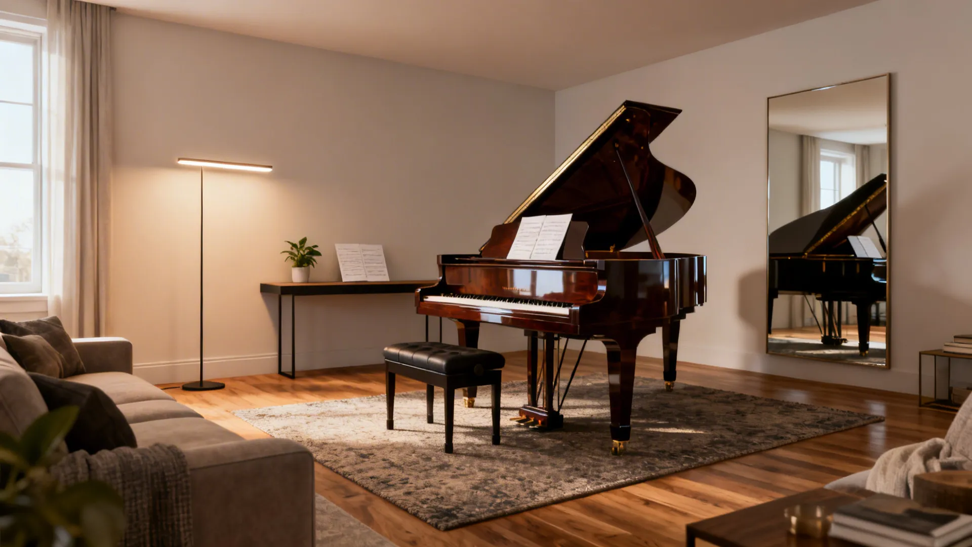 5 Ways to Fit a Grand Piano in a Small Living Room