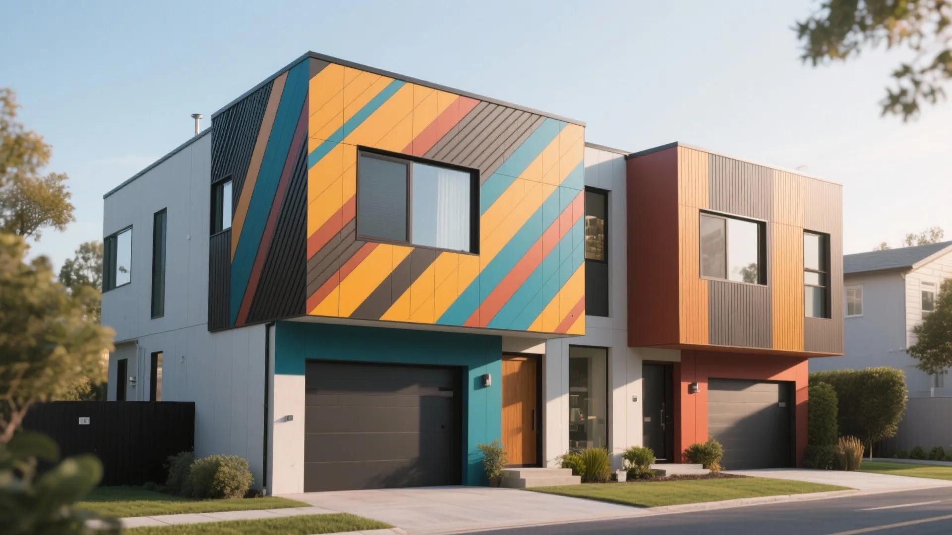 Diagonal Grooves with Contrast