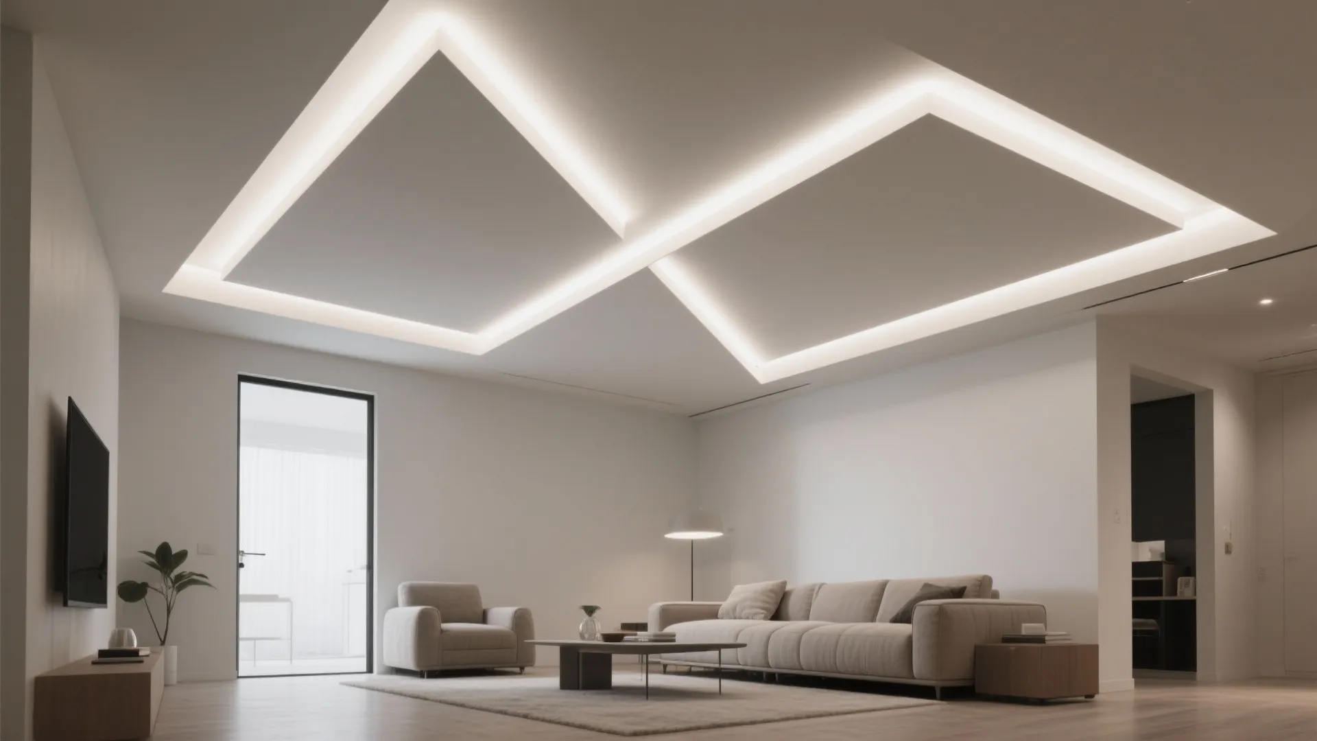 Diagonal LED Channels for Dynamic Balance