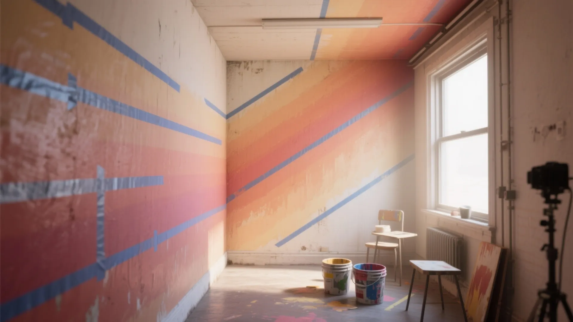 Diagonal Ombre With Tape Gradients