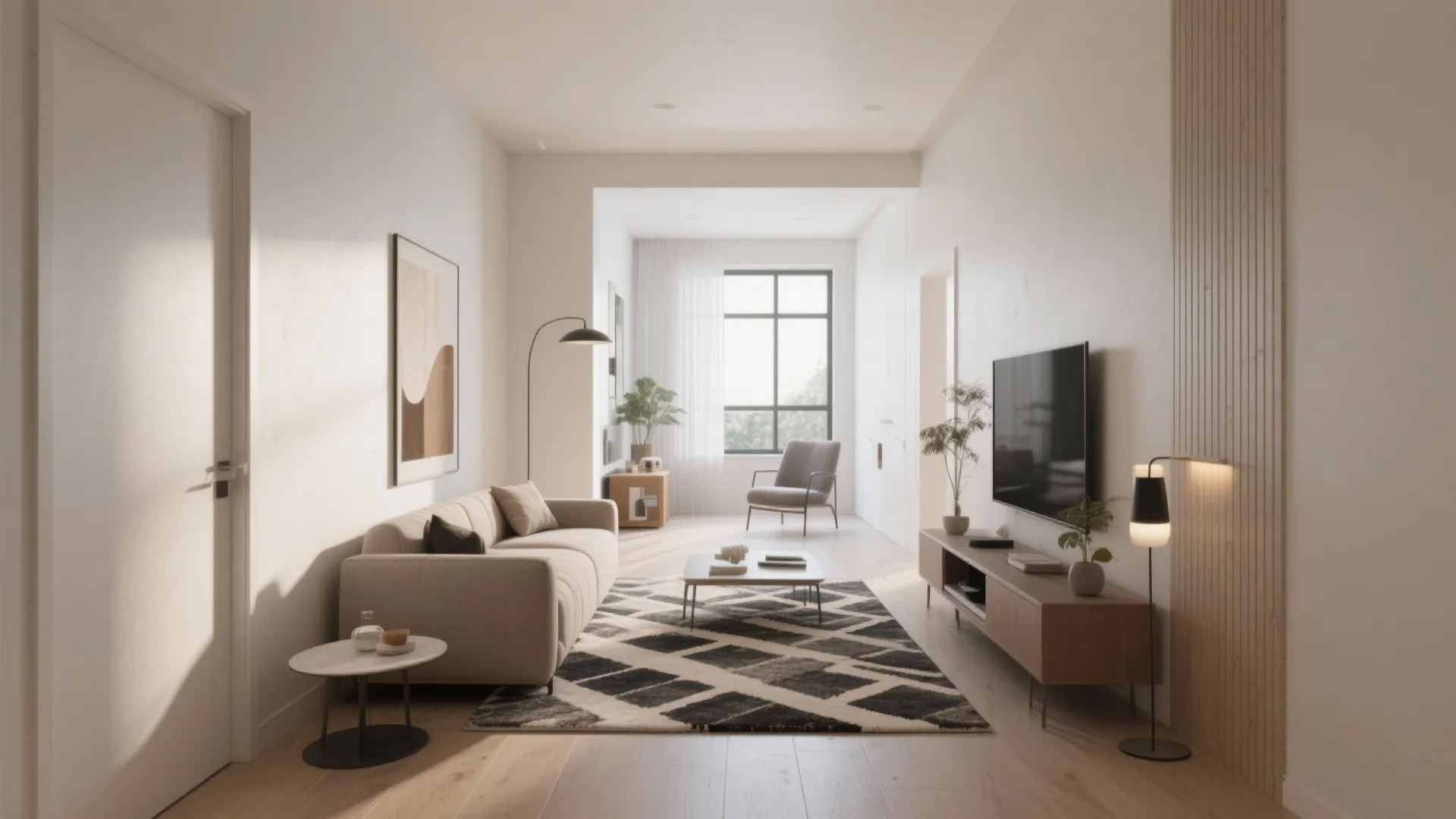 4. Diagonal Placement to Open Up Space