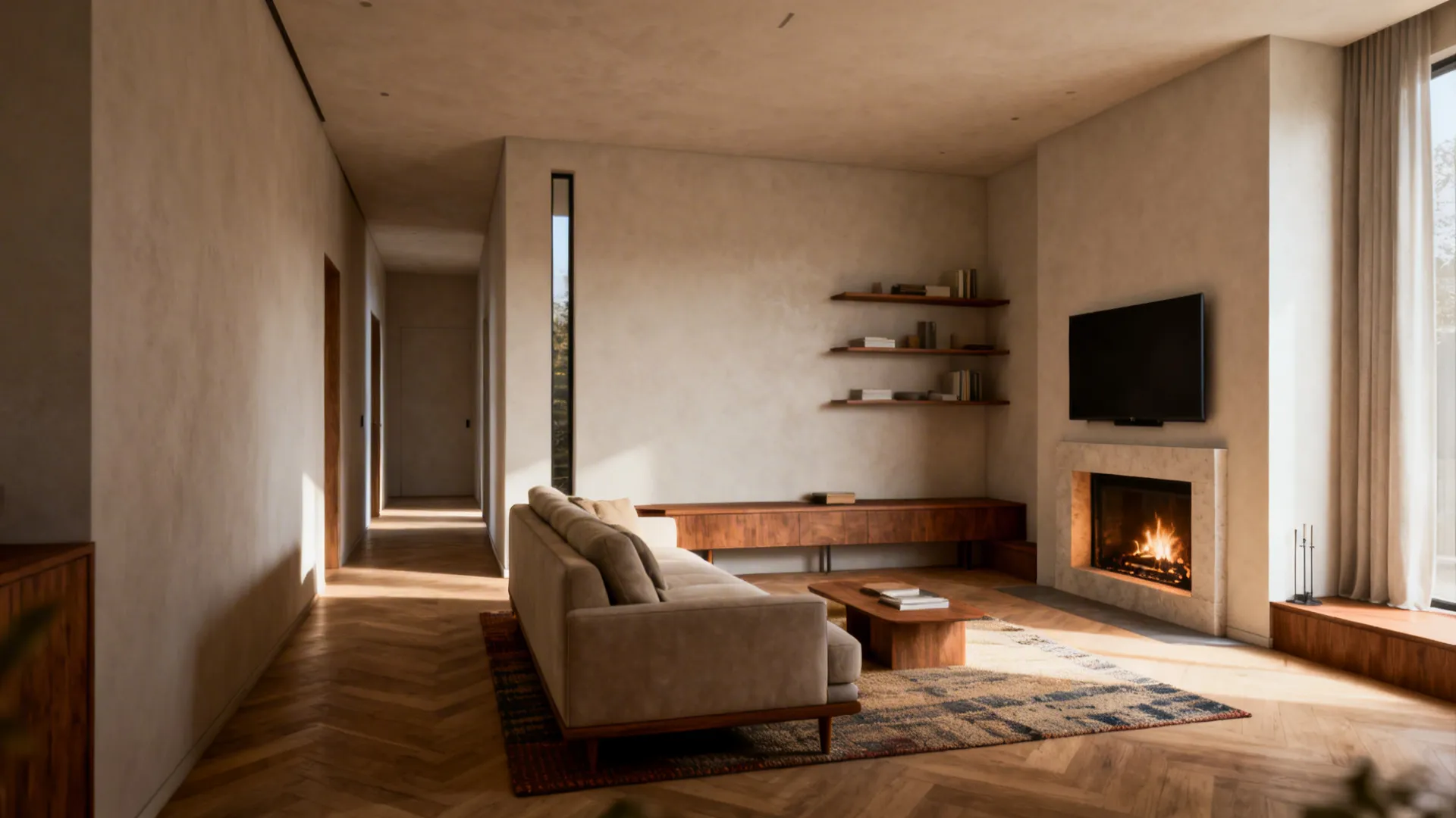 2. Diagonal Sofa Placement to Embrace the Corner