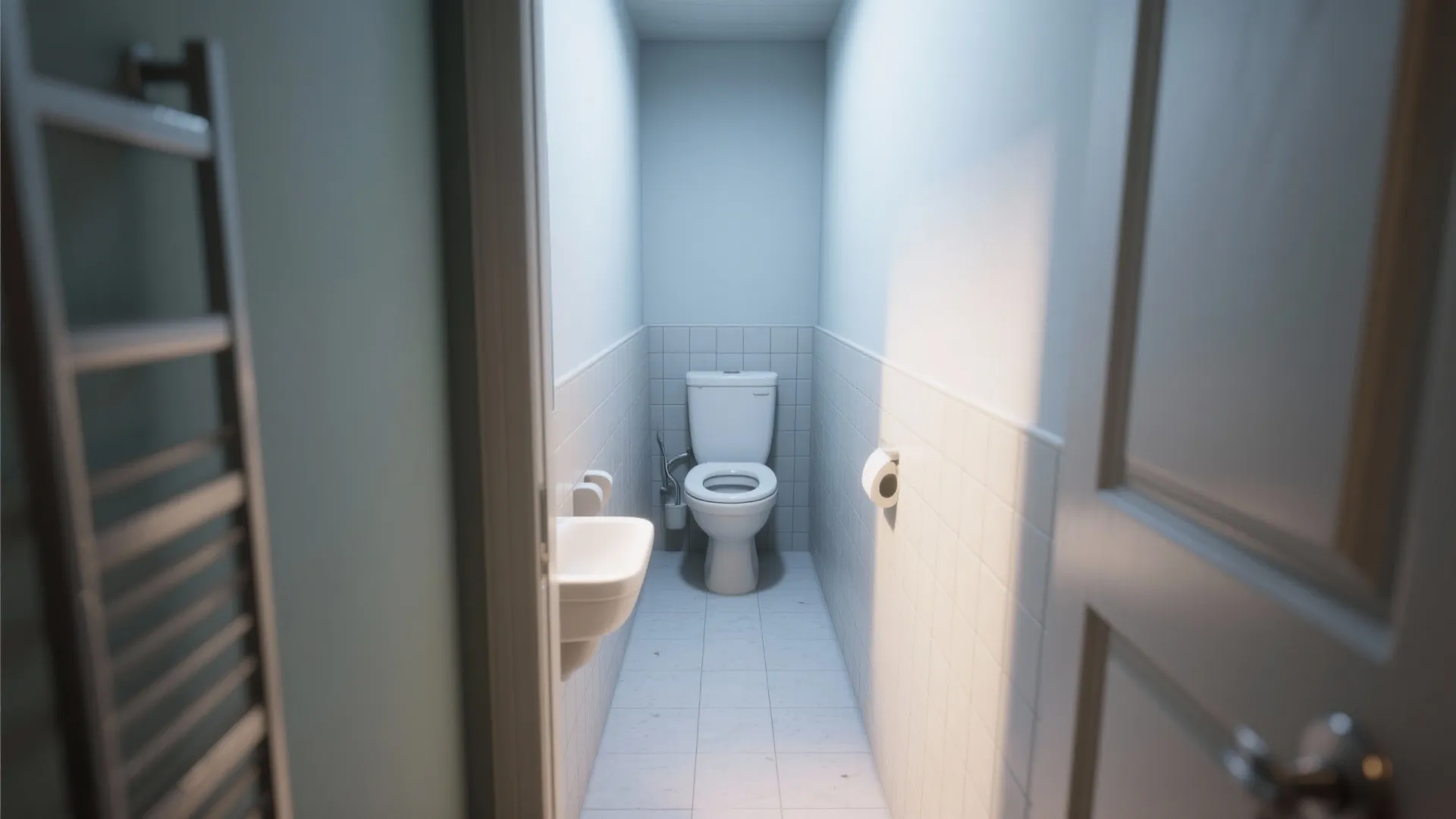 4. Diagonal Toilet Placement