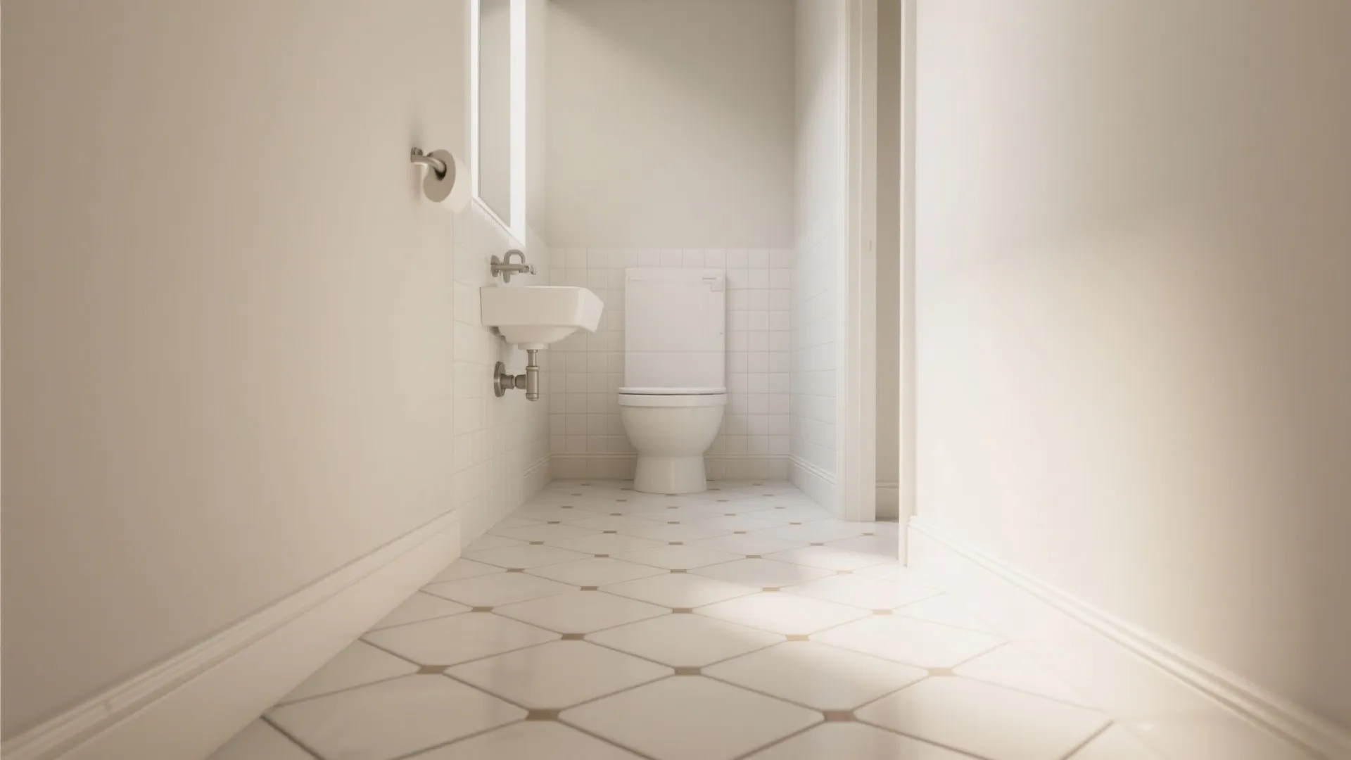 4) Diamond (diagonal) layout to widen the room