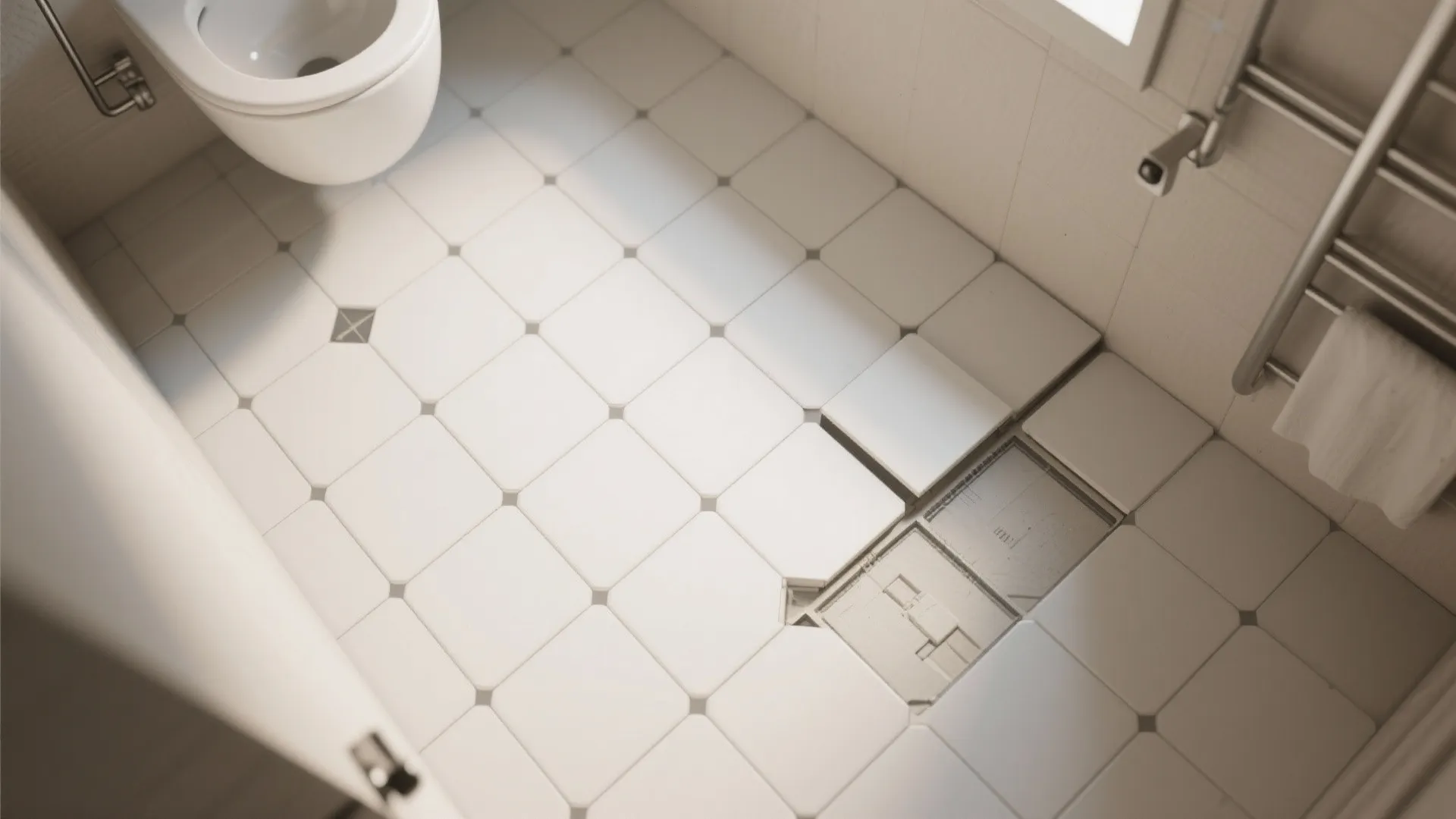 4) Diamond (diagonal) layout to widen the room