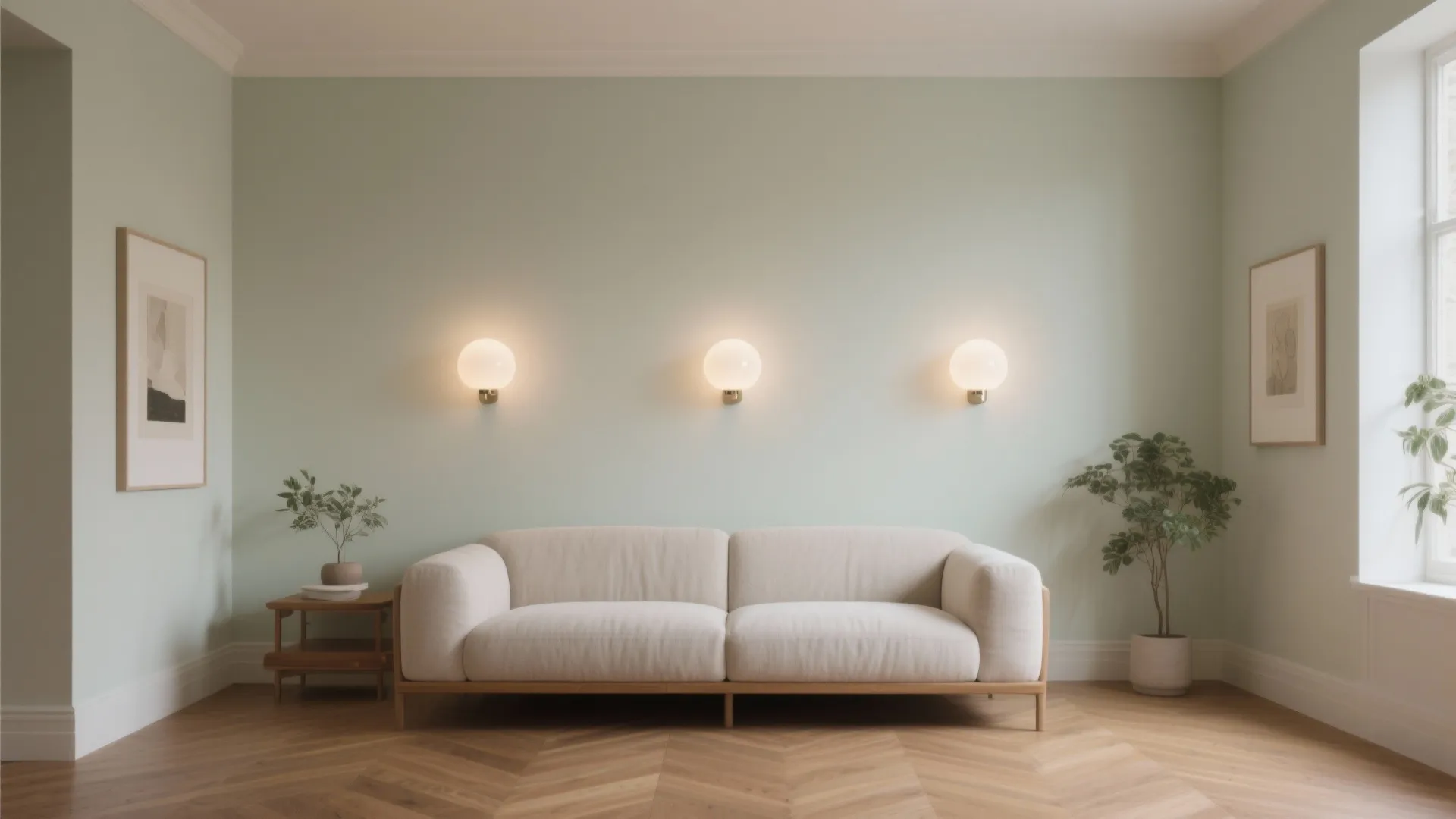 1) Minimal diffused sconces for soft, even glow