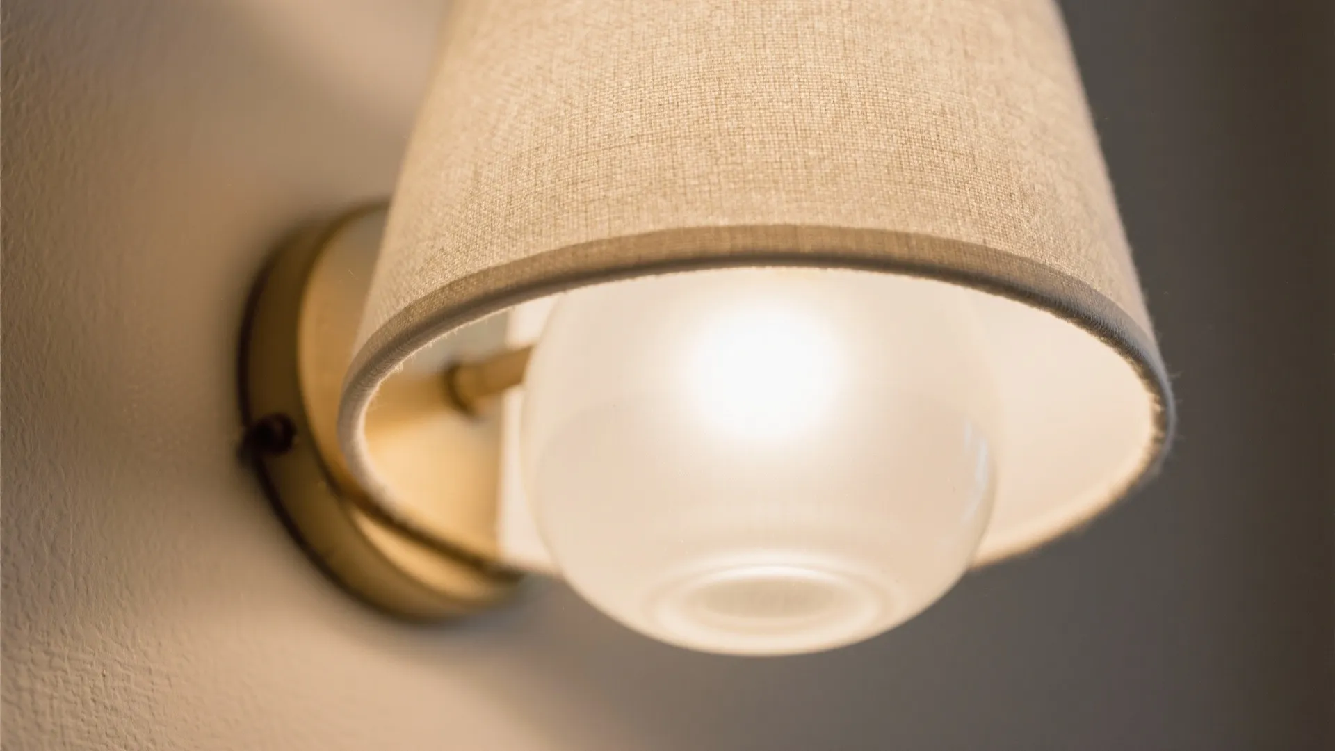 Soft diffused shades for ambient, hotel-like glow