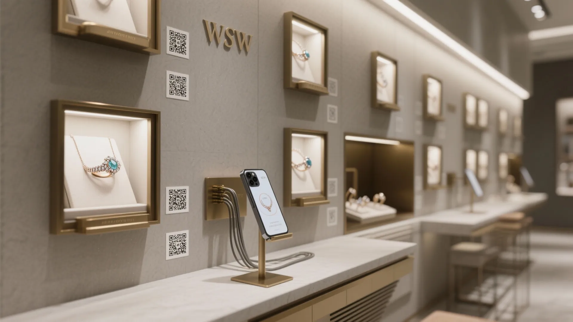 Digital meets analog: micro-screens, QR and AR try-on