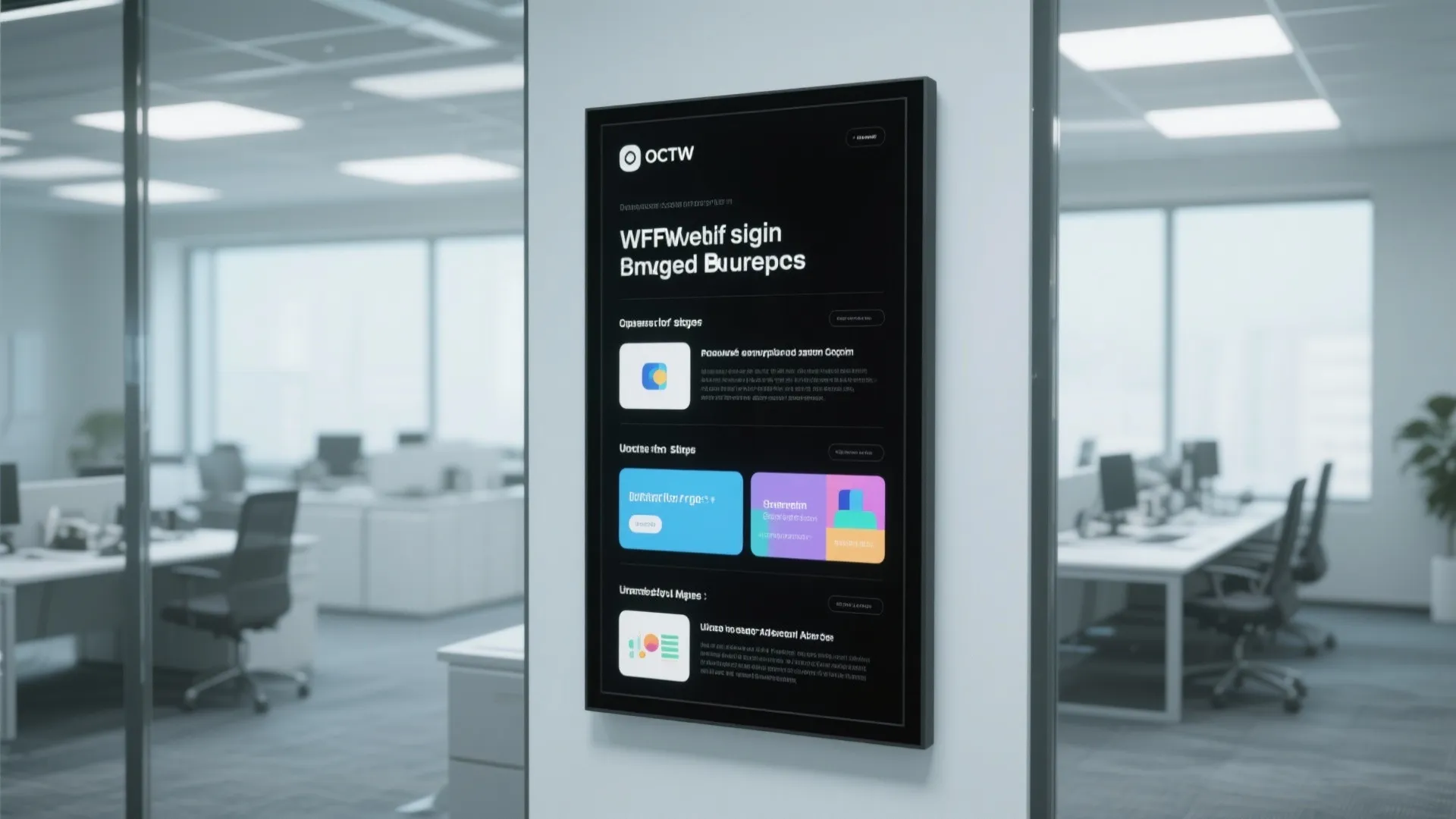 5. Digital Bulletin Screen