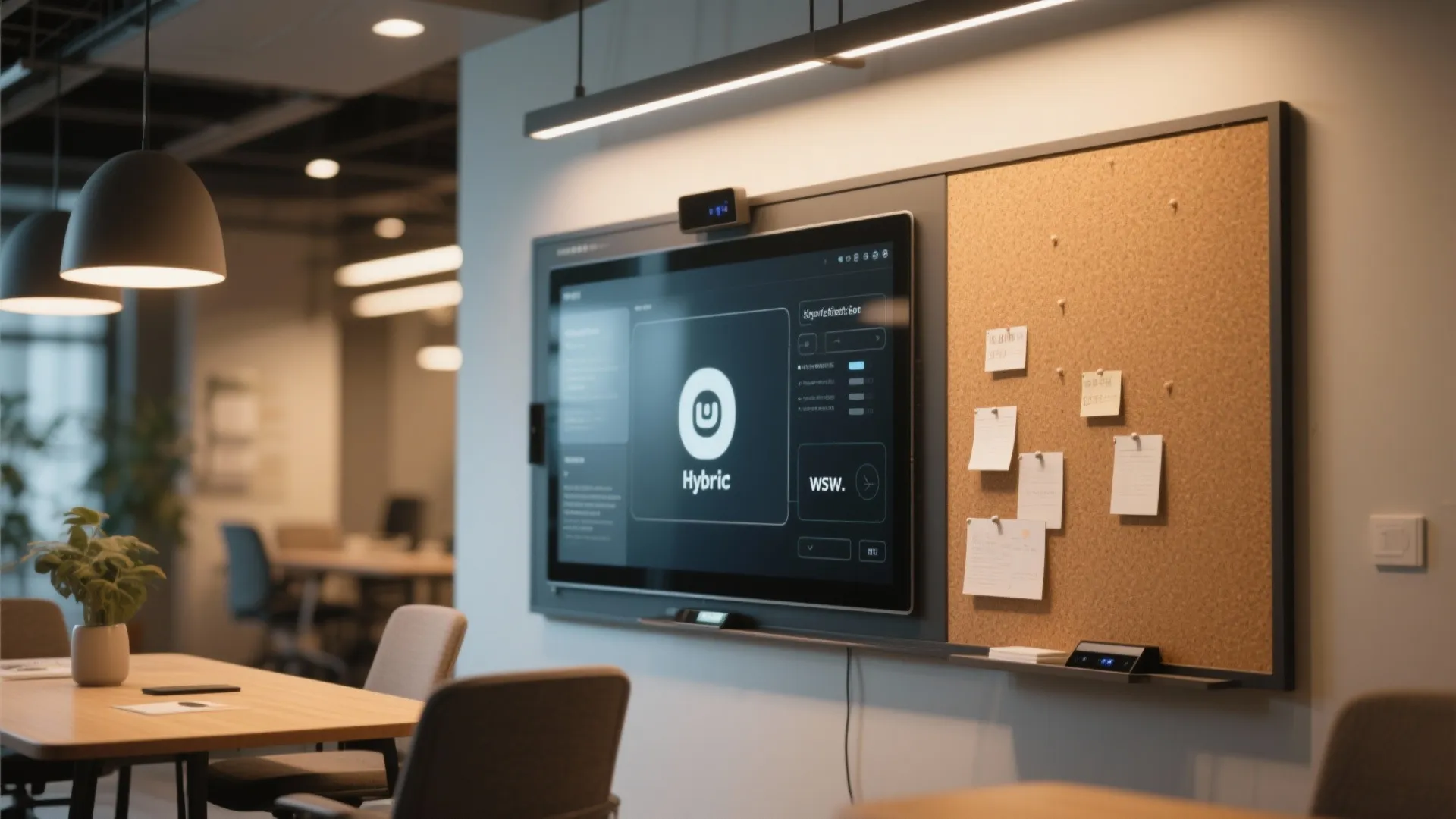 9. Digital Smart Board with Pinning Surface
