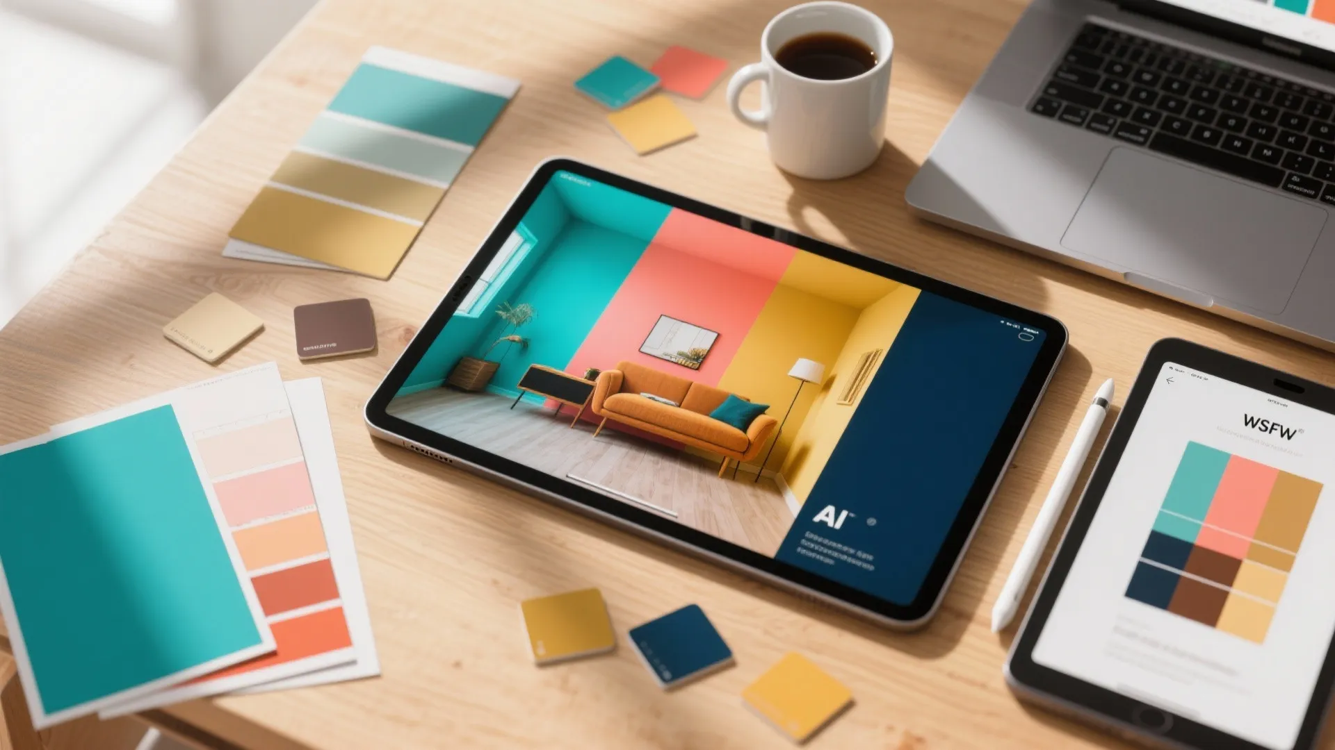 1. Try bold swatches digitally before you buy