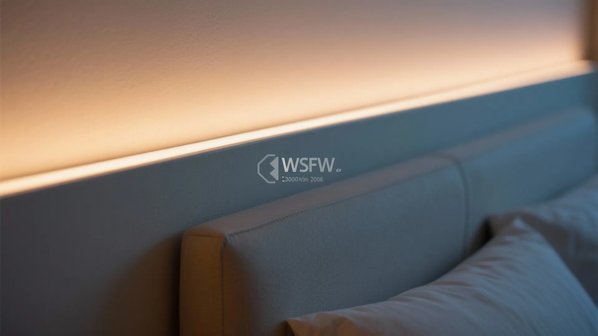 Indirect bedside lighting with dim-to-warm