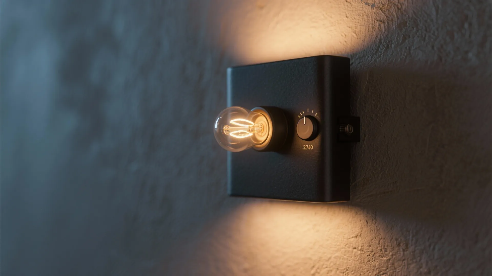 3. Layer with a dimmable black sconce