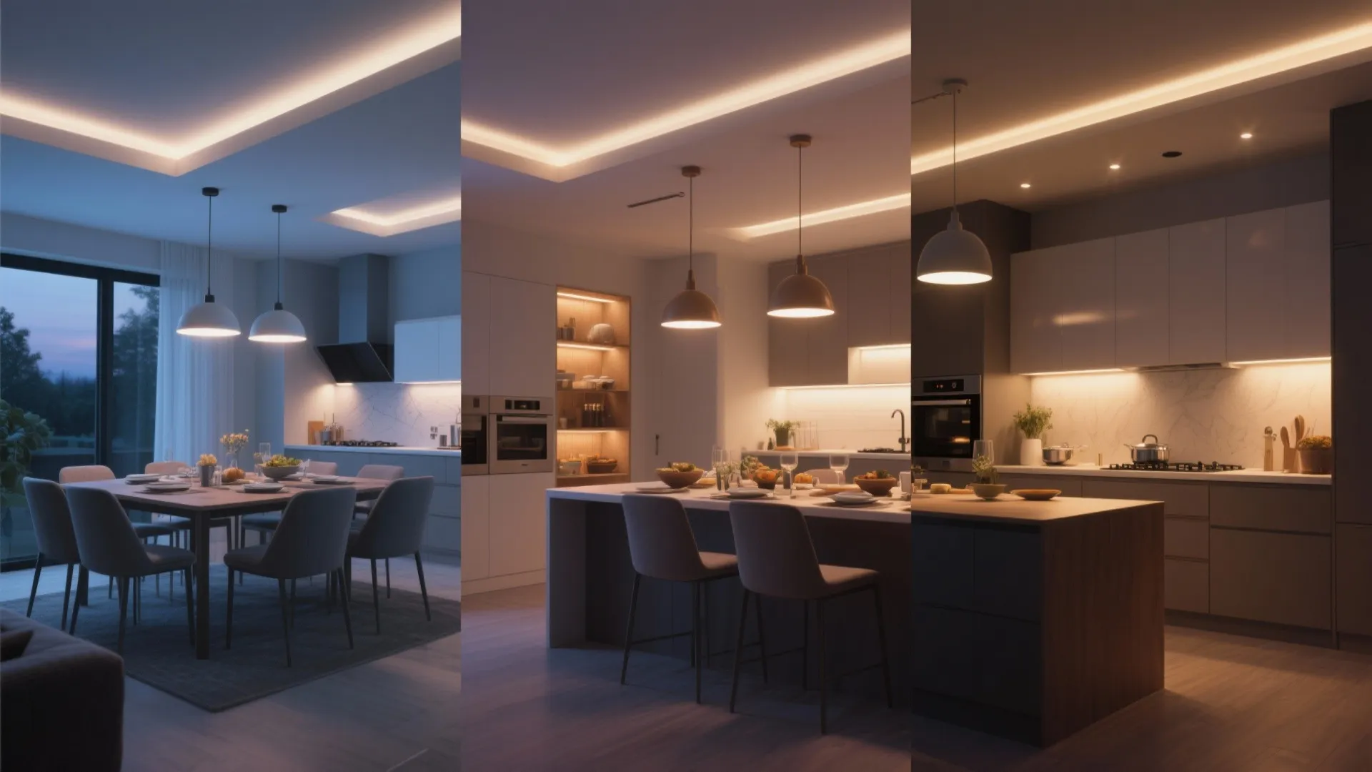 4. Dimmable layers for transition from day to night