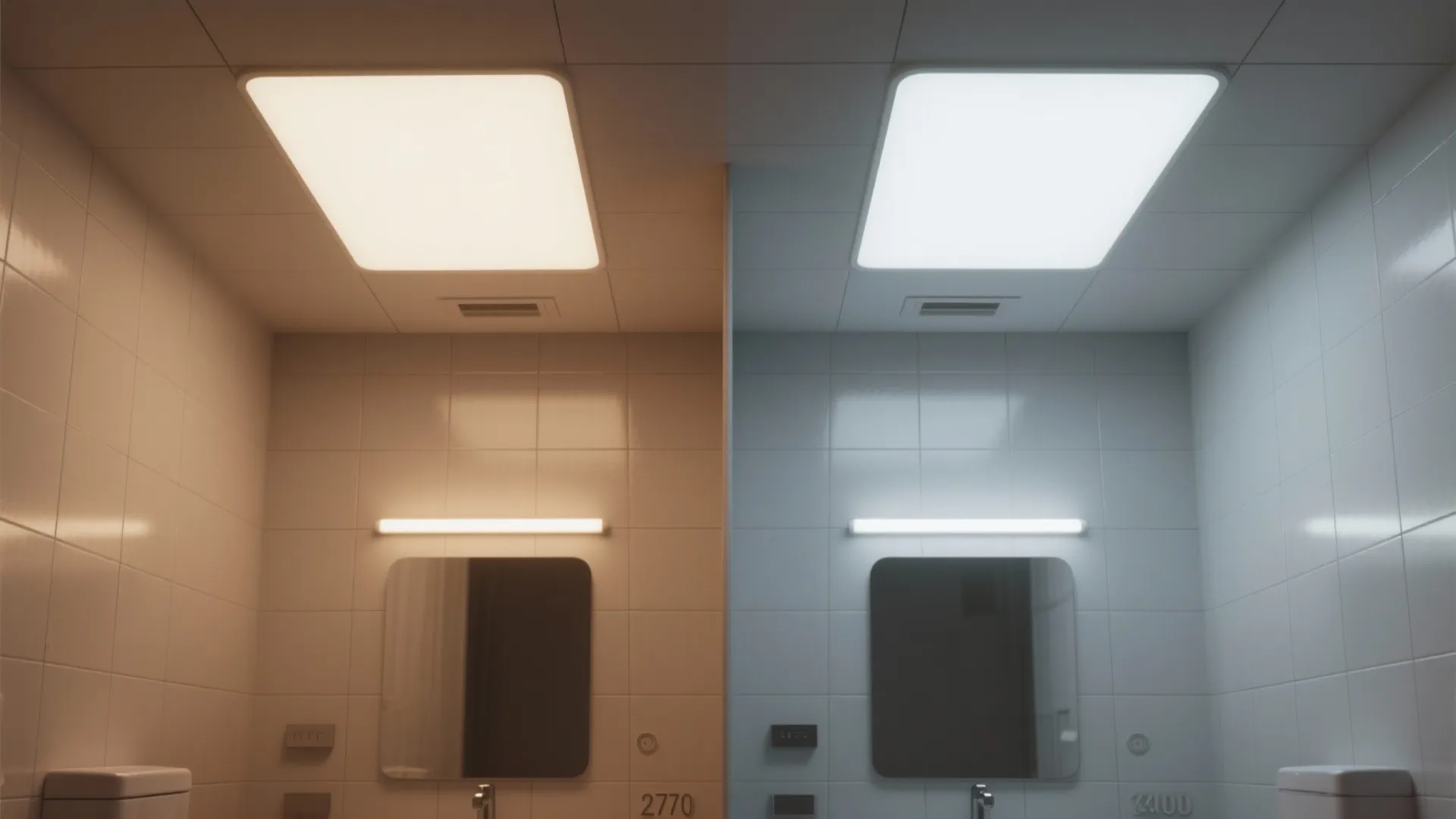 5. Dimmable panel with adjustable color temperature