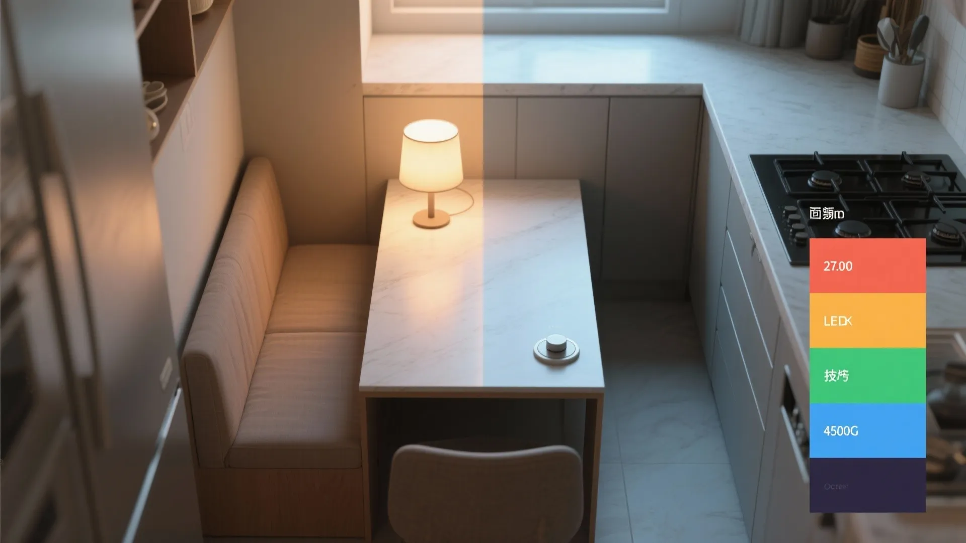 5. Dimmable lamp with color temperature control