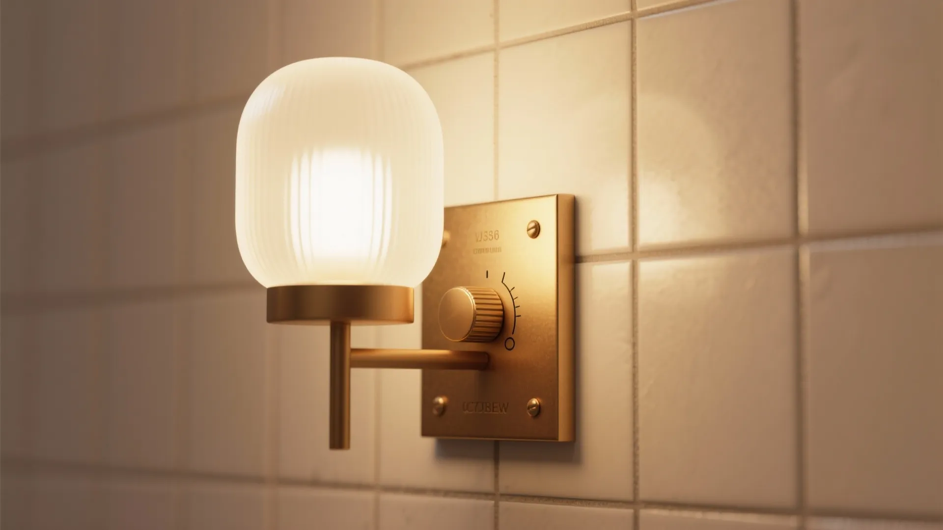 5. Dimmable wall fixtures with warm color temp