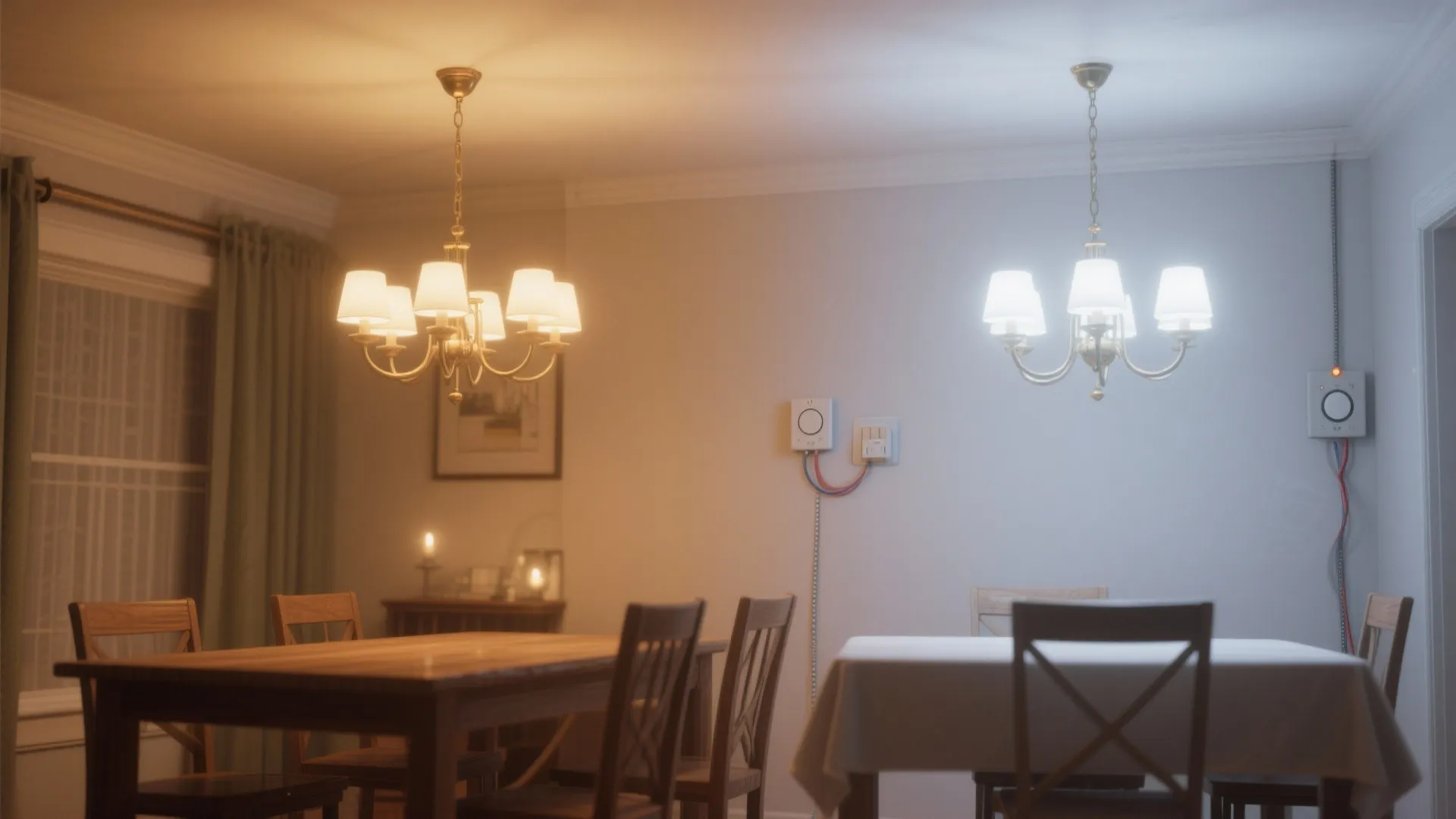 3. Dimmer-Controlled Chandeliers for Mood