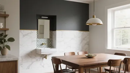 5 Dining Room Wash Basin Tiles Design Ideas