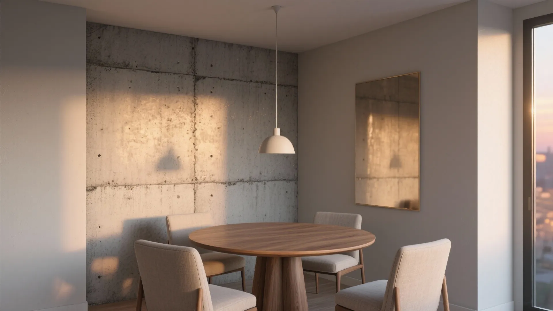 Textured Finishes: Concrete, Linen, or Soft Metallic