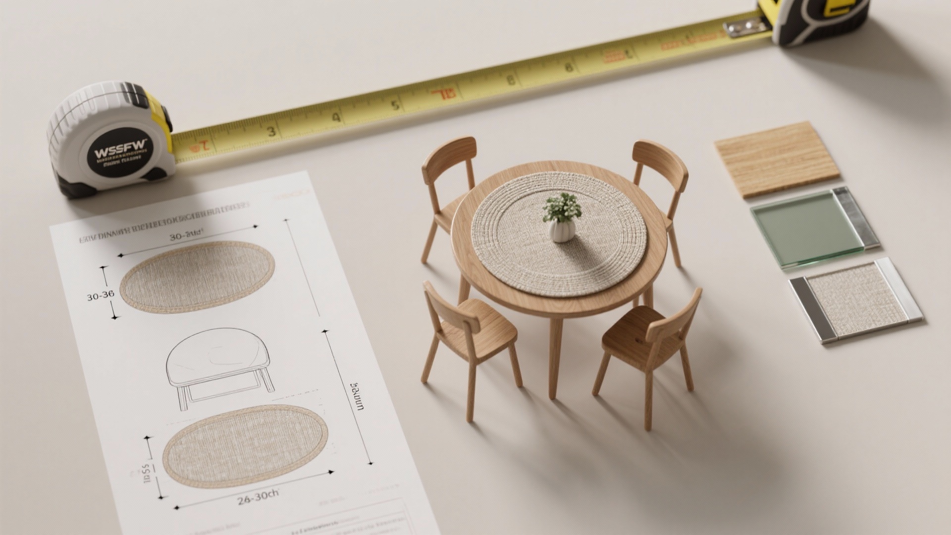 Image showcasing compact dining tables