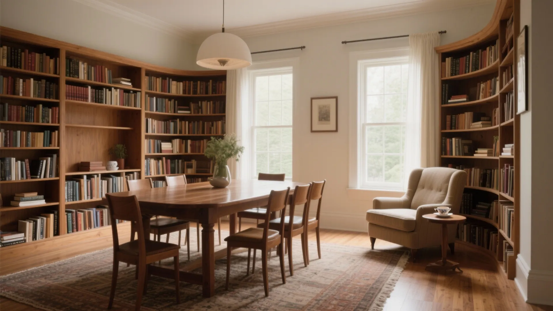 2. Dining Room to Library/Reading Nook