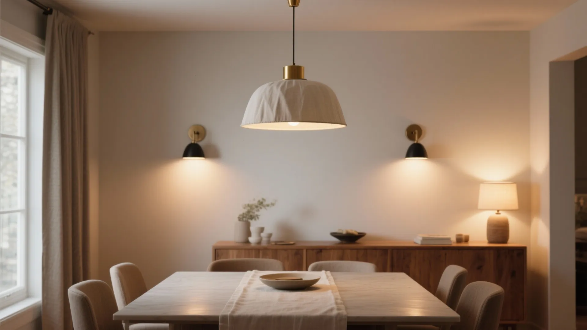 Layered Lighting and Dimming for Mood-rich Meals