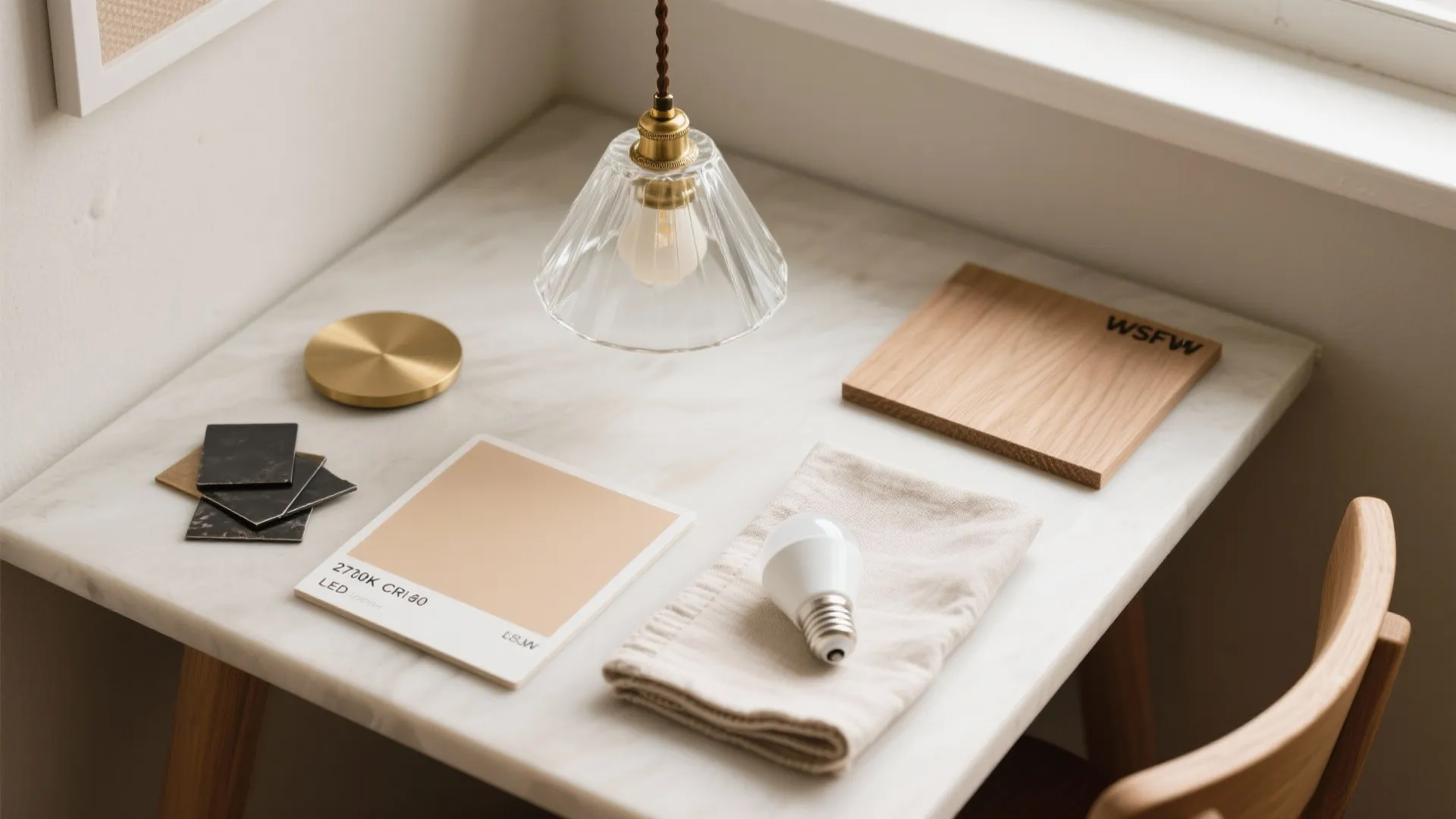 Vintage Glass Shades to Brighten Tiny Dining Nooks