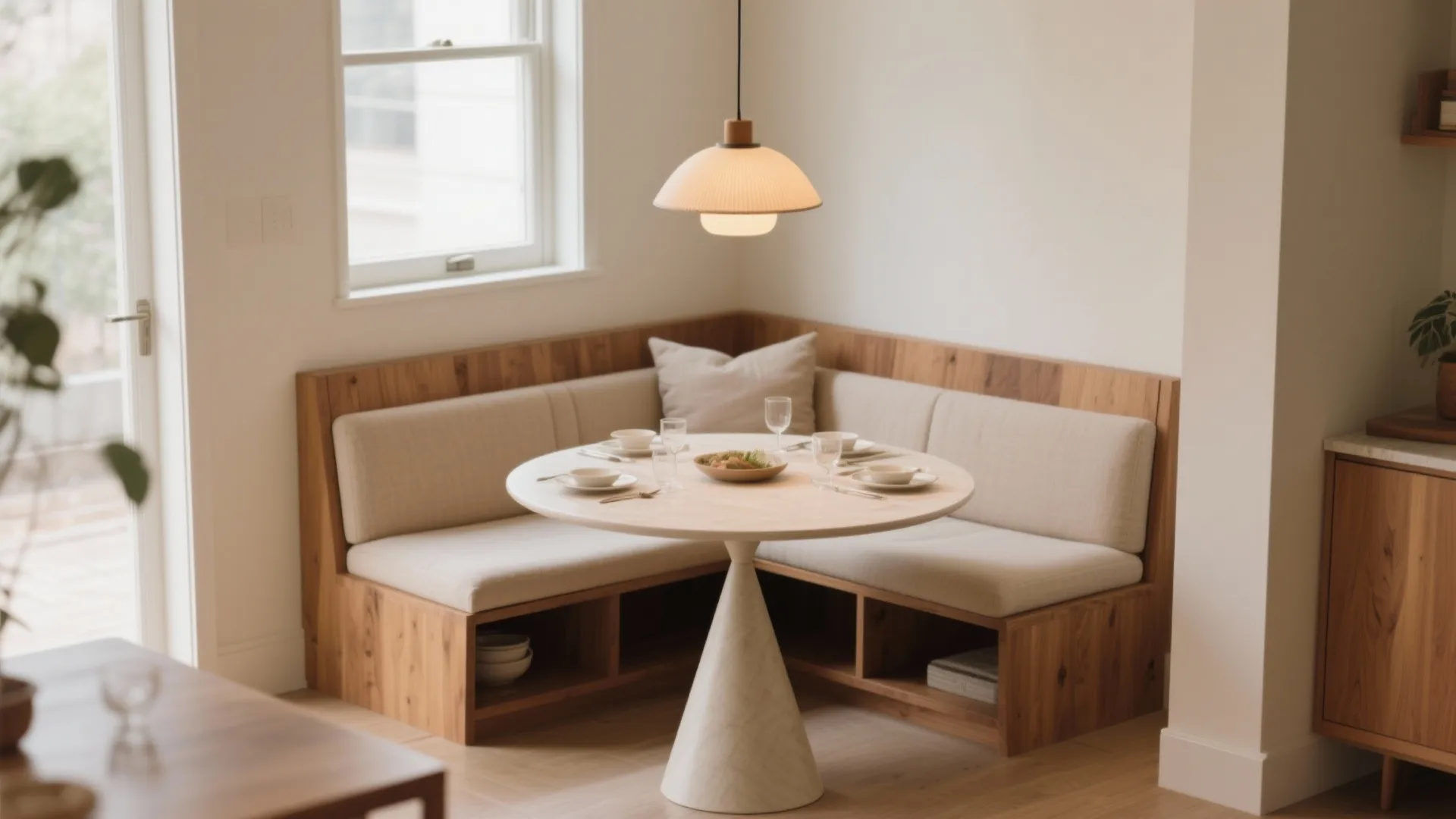 3. Corner Dining Nook Table